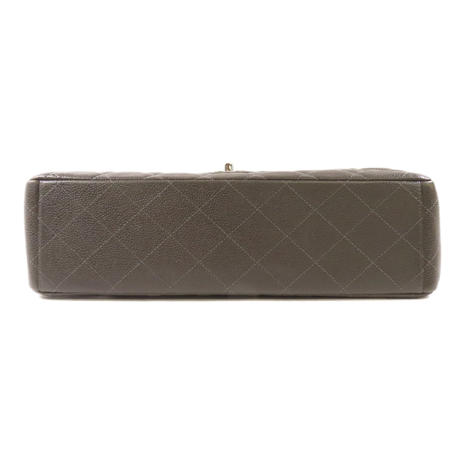 CHANEL 【激減優惠】牛皮皮革Maxi Classic銀扣鏈帶肩背袋