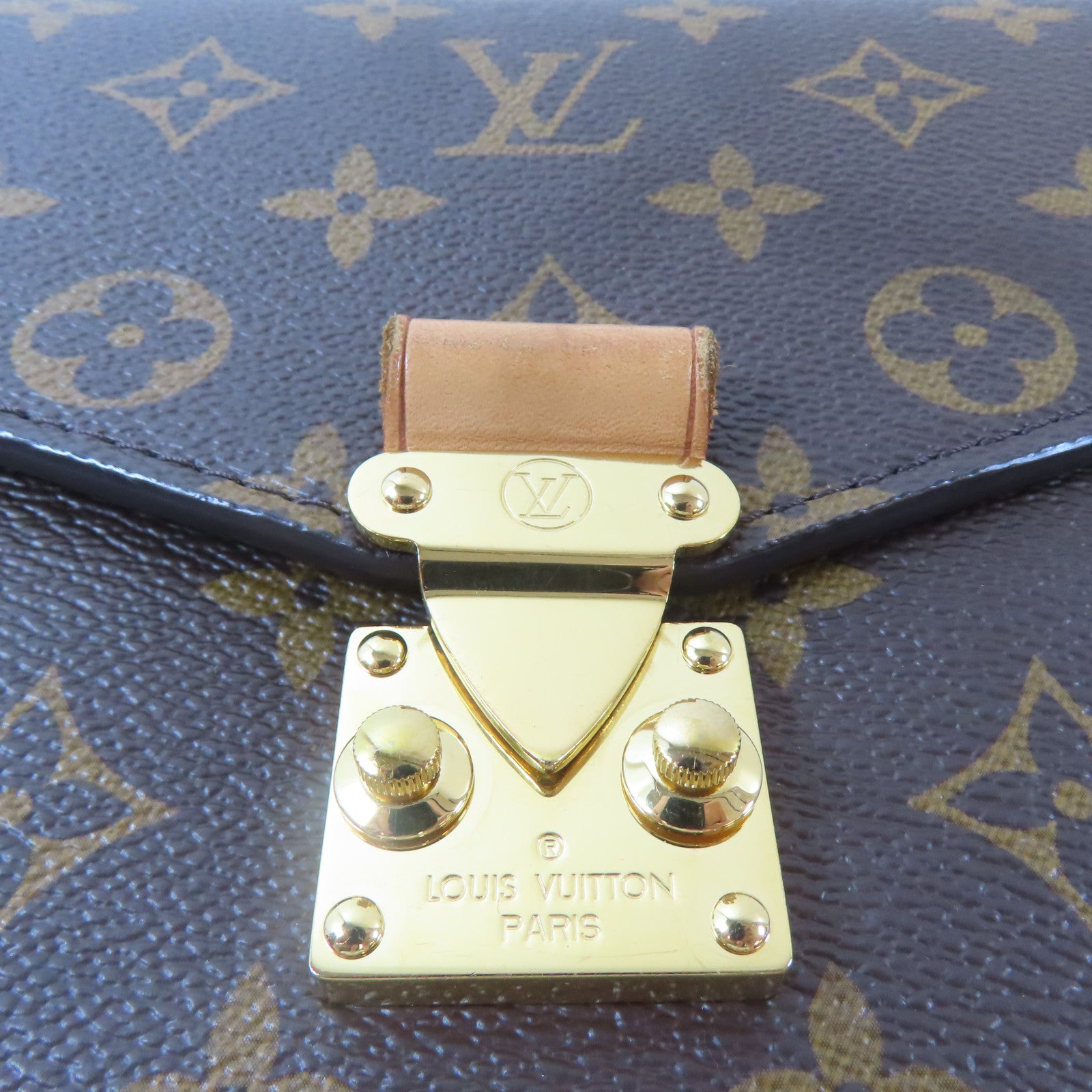 LOUIS VUITTON Monogram Pochette Metis金扣手挽肩背兩用袋啡色