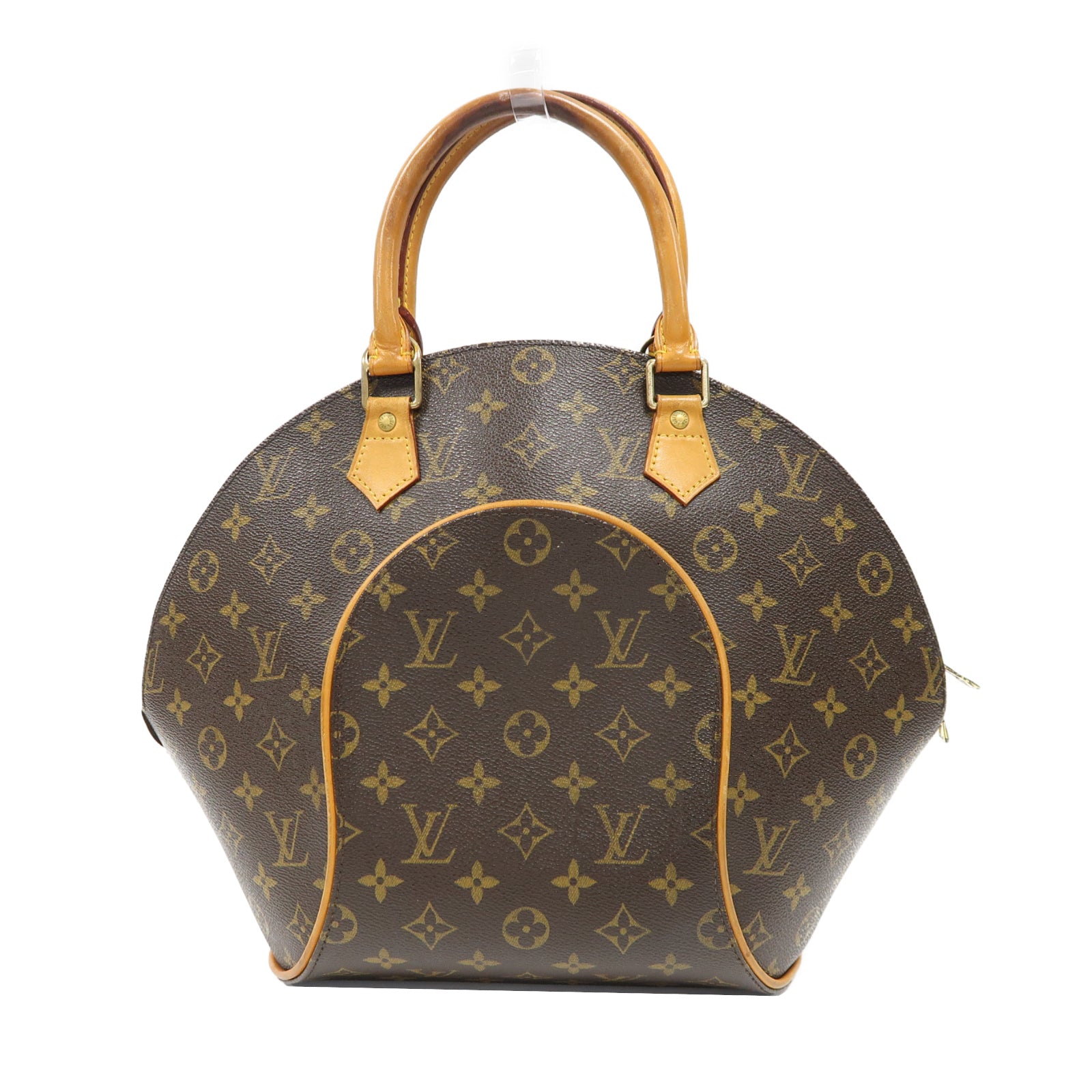LOUIS VUITTON Monogram Elipse MM金扣手挽袋啡色