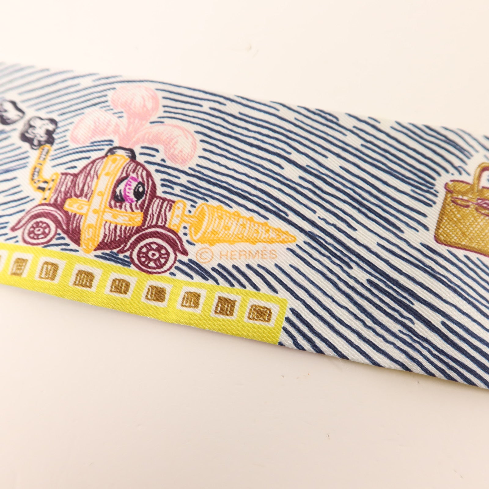 HERMES 絲質Twilly絲巾