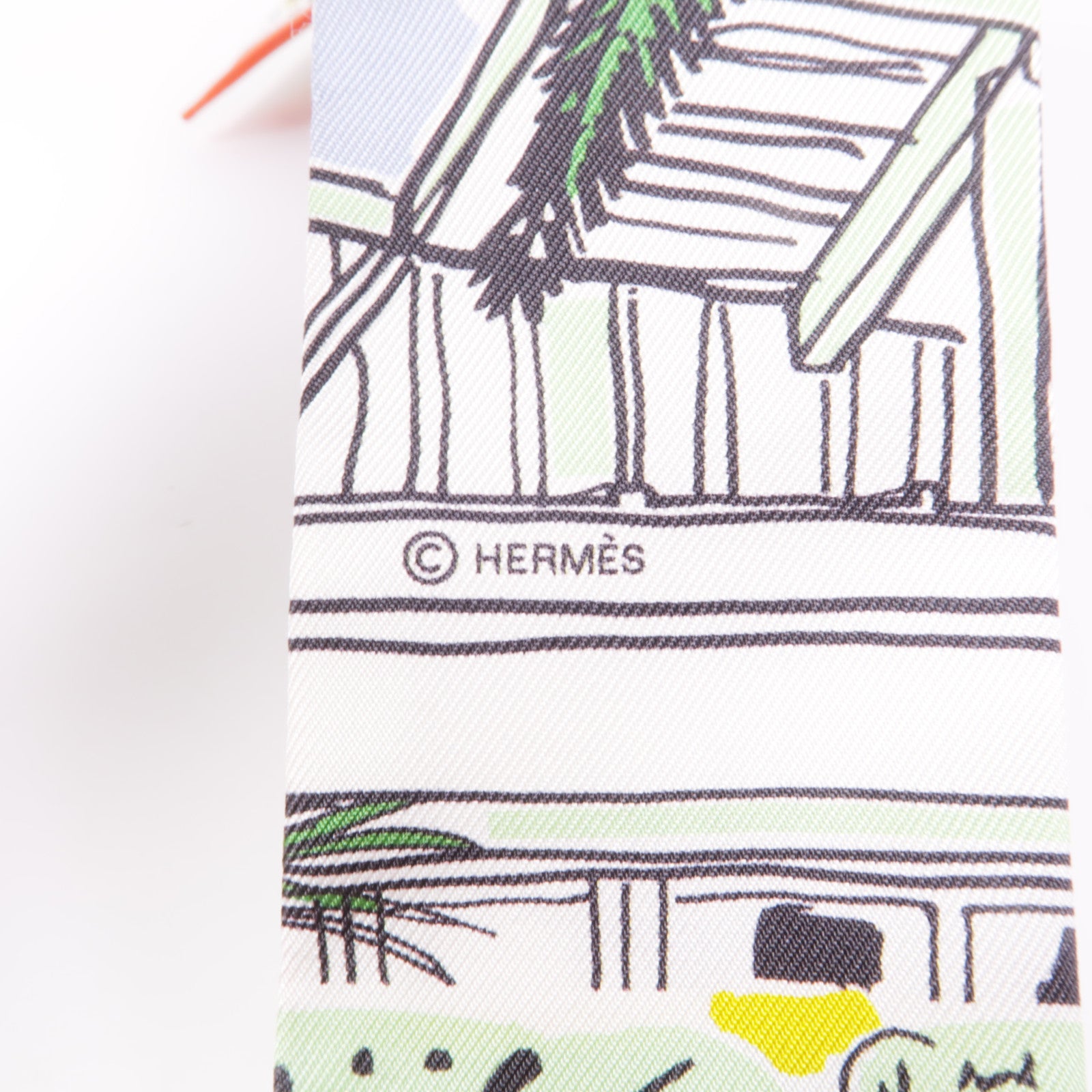 HERMES Twilly Scarf Silk Multicolor