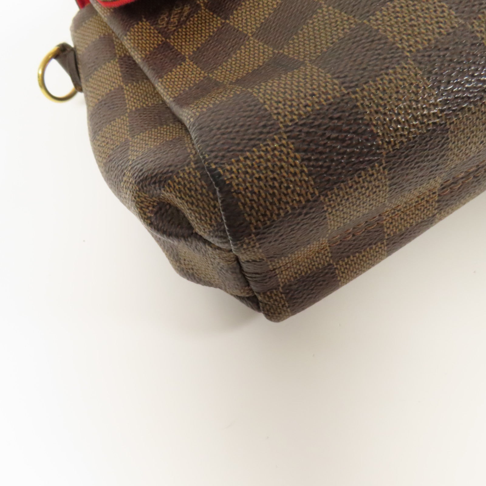 LOUIS VUITTON Damier Croisette金扣手挽肩背兩用袋
