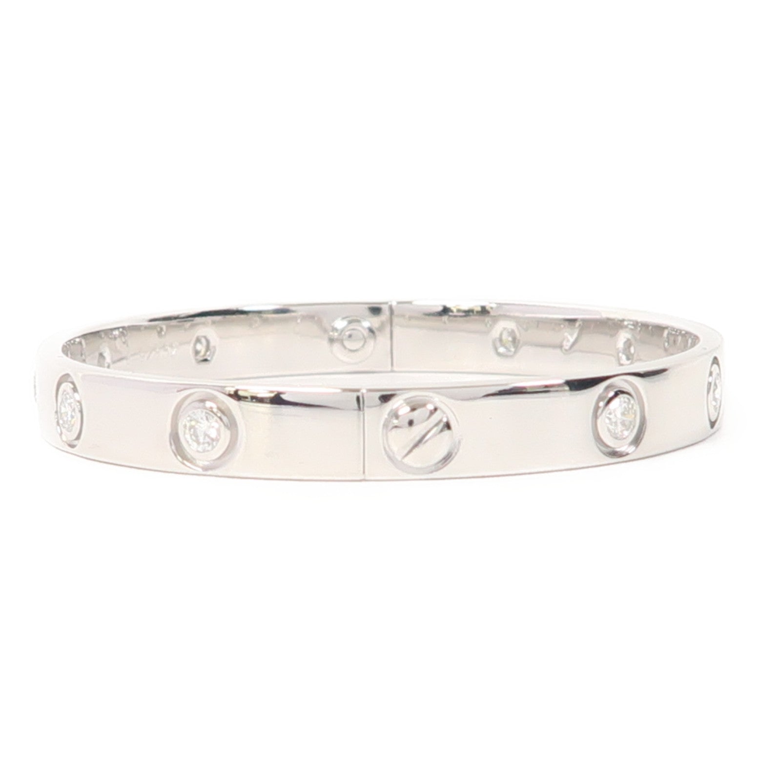 CARTIER 【激減優惠】18K白金Love Bracelet 10 Diamonds手鐲Cartier#16