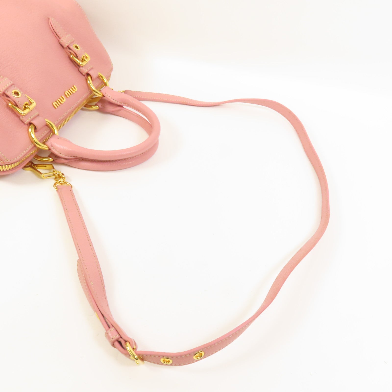 Miu Miu 牛皮皮革2 Way Shoulder手挽肩背兩用袋