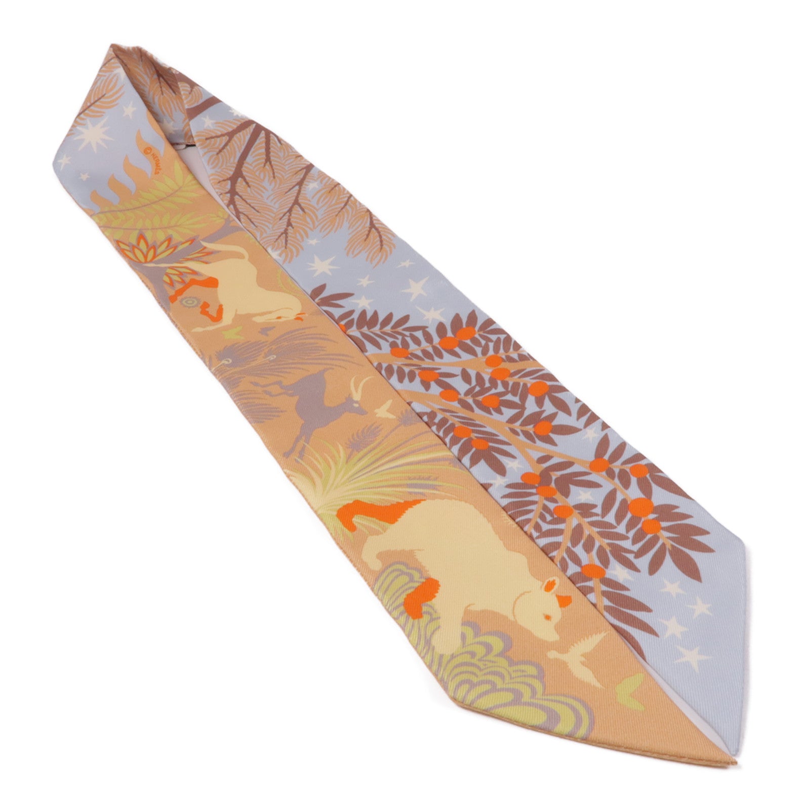 HERMES 絲質Twilly絲巾