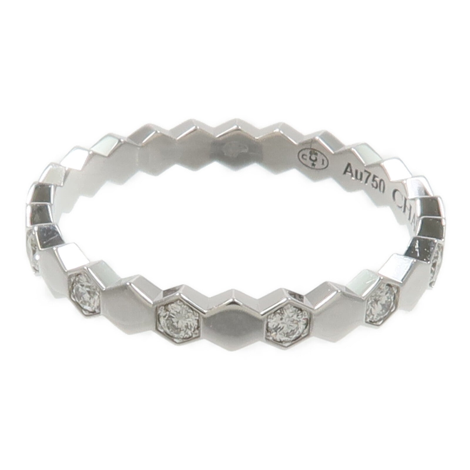 Chaumet 18K白金Bee My Love鑽石戒指