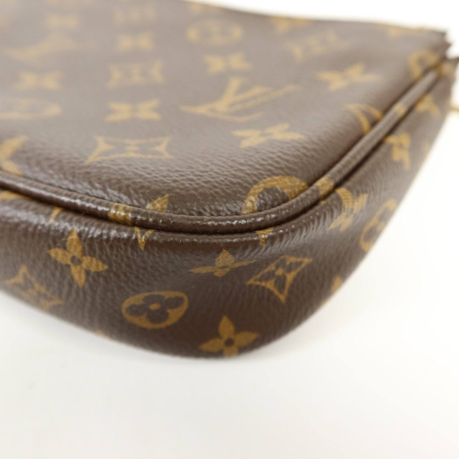 LOUIS VUITTON Monogram Multi Pochette Accessoires金扣手挽肩背兩用袋棕色