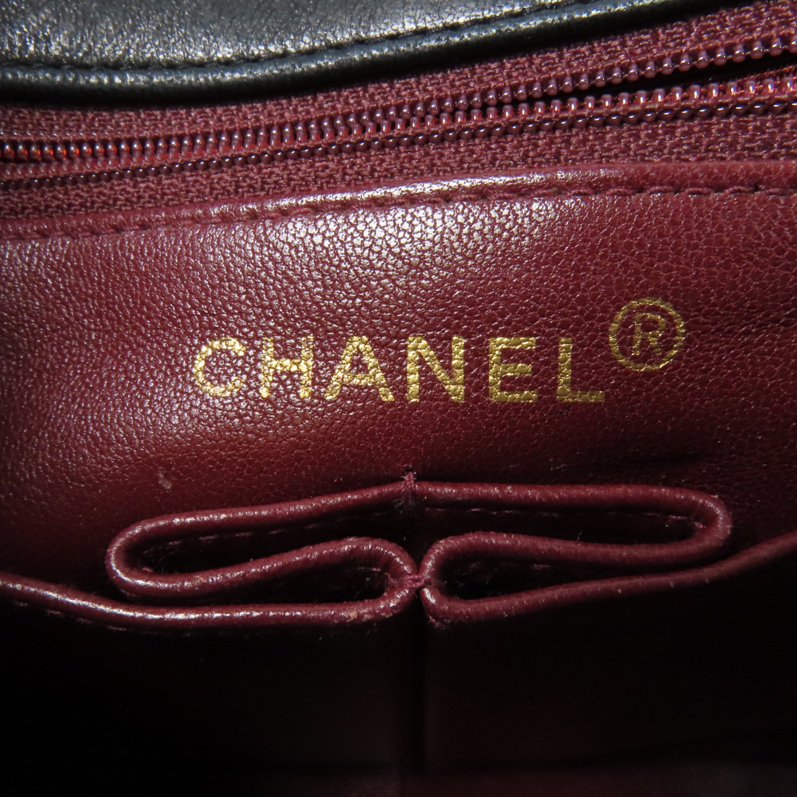 CHANEL 羊皮皮革Mini Classic 20金扣鏈帶肩背袋