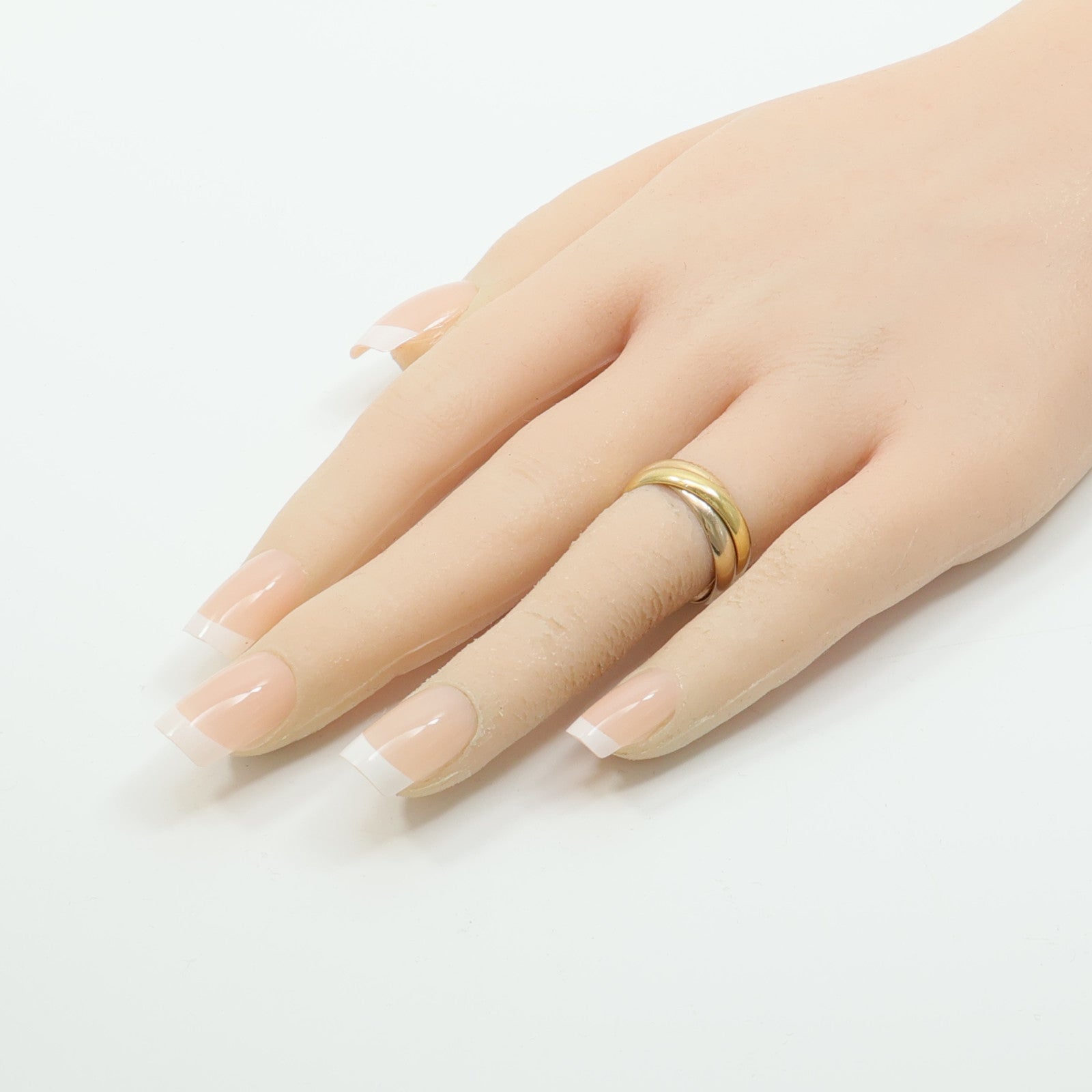 CARTIER 18K白金/玫瑰金/黃金Trinity戒指