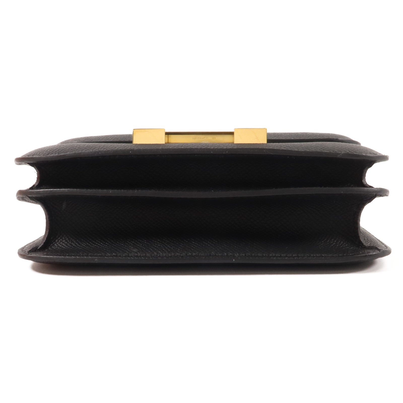 HERMES Epsom皮革Constance Mini肩背袋Noir