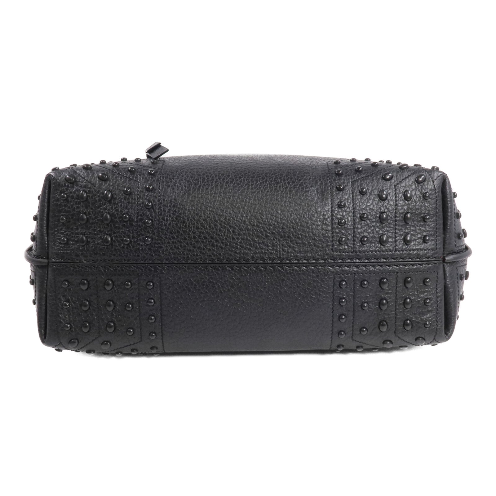 TOD'S 牛皮皮革Wave Bag銀扣手挽肩背兩用袋