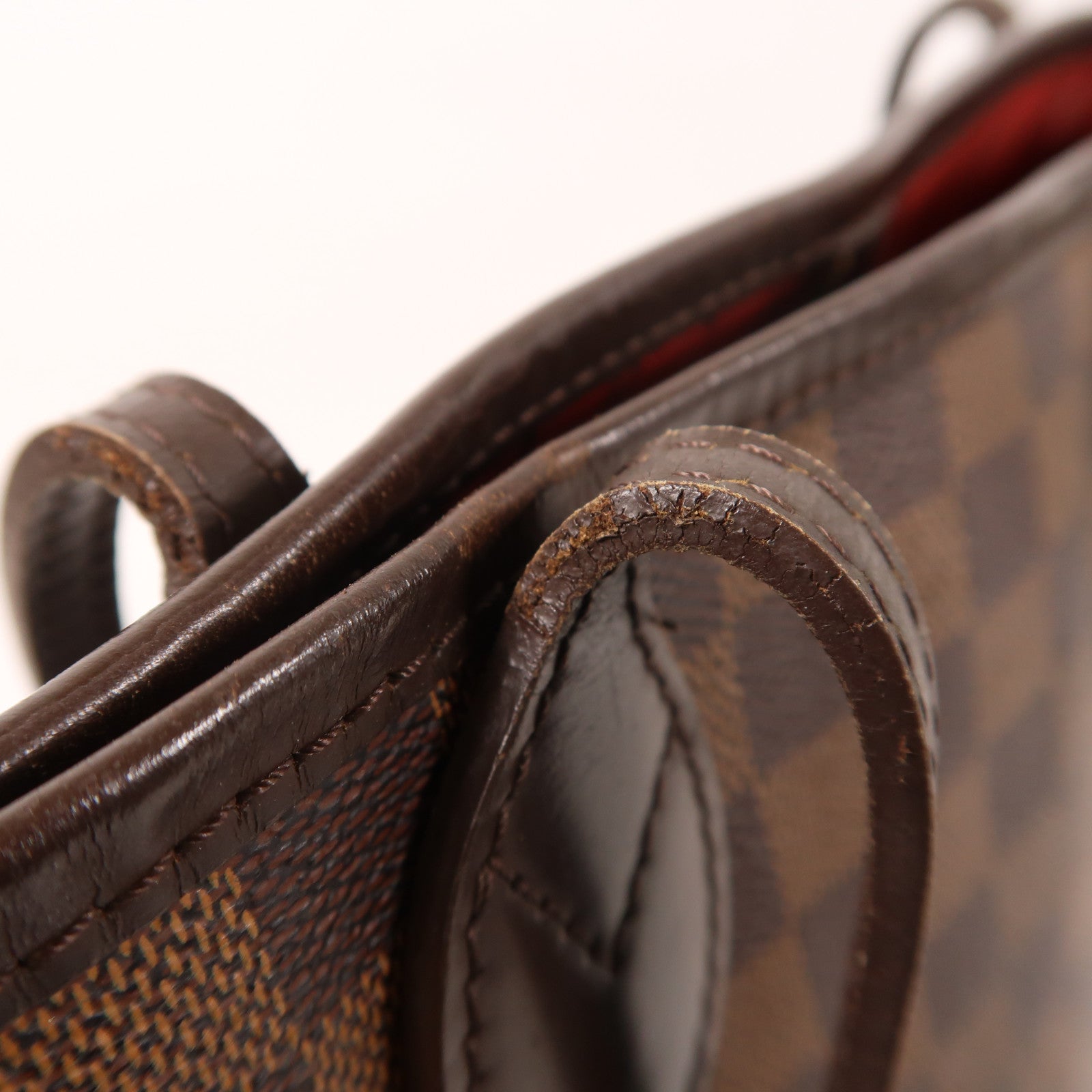 LOUIS VUITTON Damier Neverfull MM金扣手挽袋/肩背袋