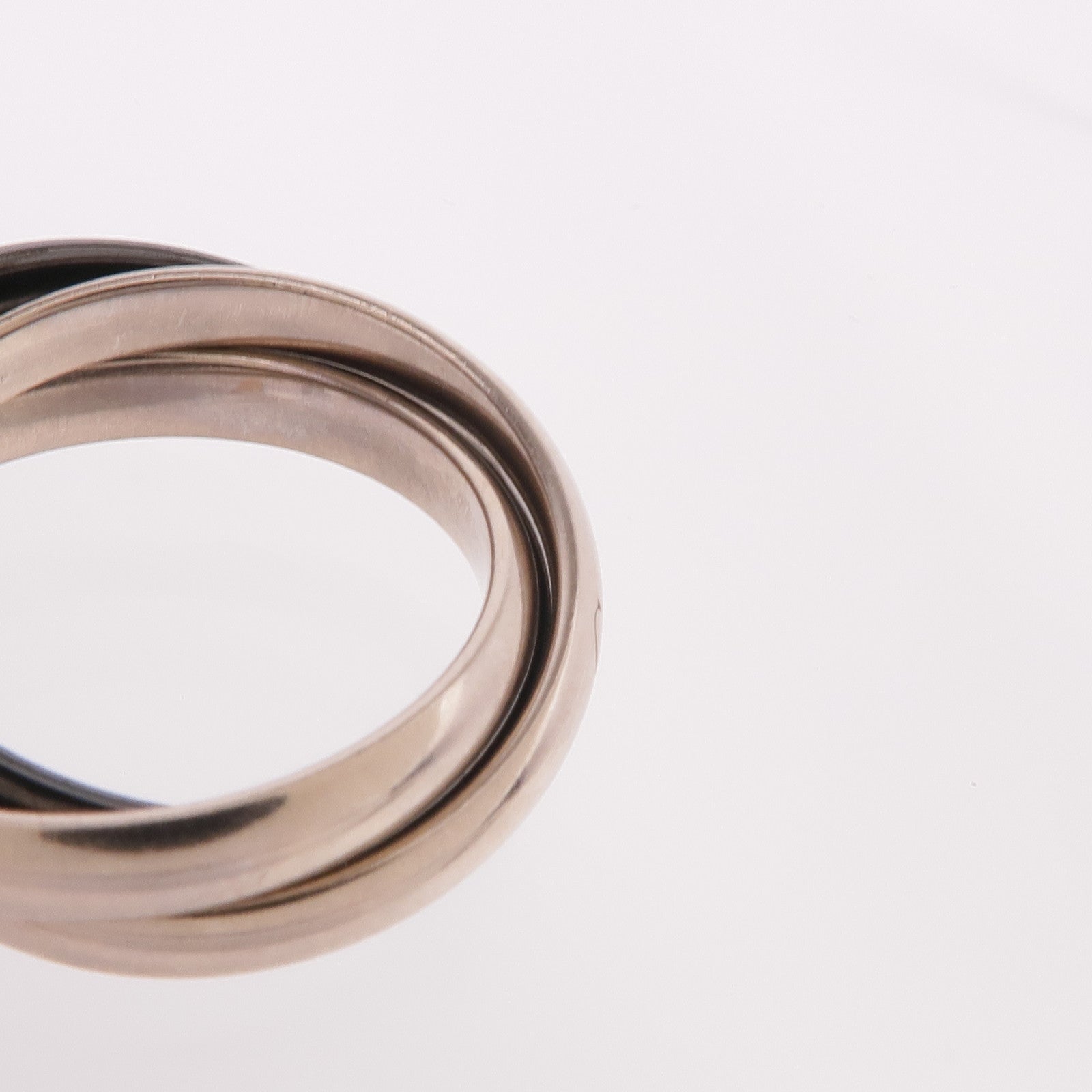 CARTIER 18K白金Trinity Ring戒指Cartier#53/US#6.5