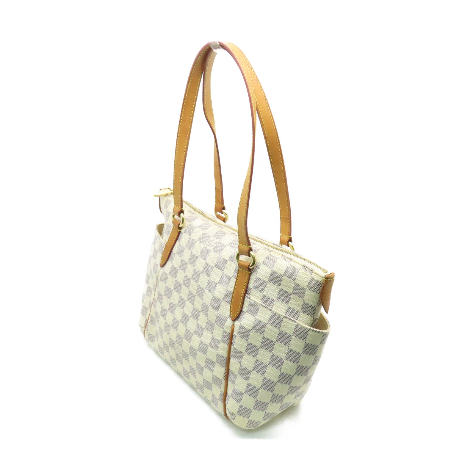LOUIS VUITTON 【激減優惠】Damier Azur Totally PM Shoulder Bag肩背袋米白色