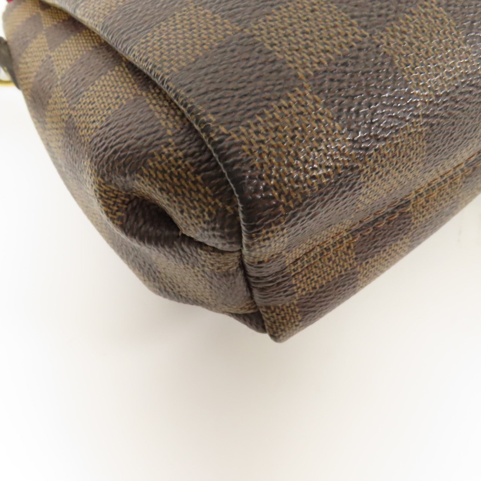 LOUIS VUITTON Damier Croisette金扣手挽肩背兩用袋
