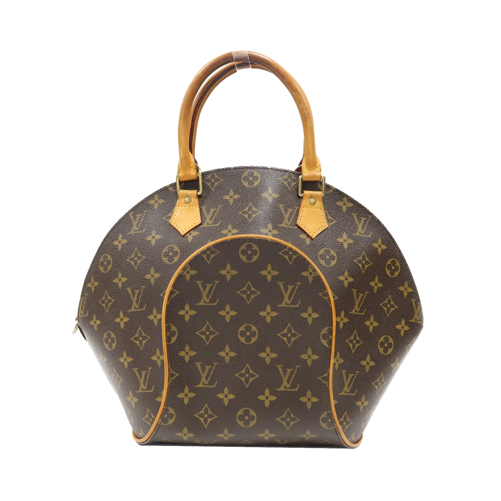LOUIS VUITTON Monogram Elipse MM金扣手挽袋啡色