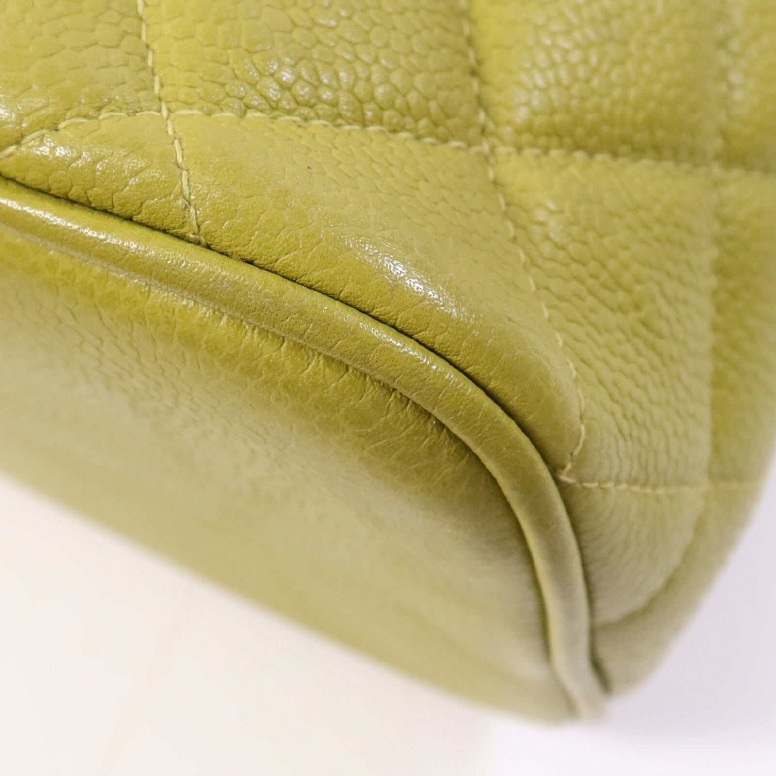 CHANEL 牛皮皮革Shoulder Bag金扣鏈帶肩背袋