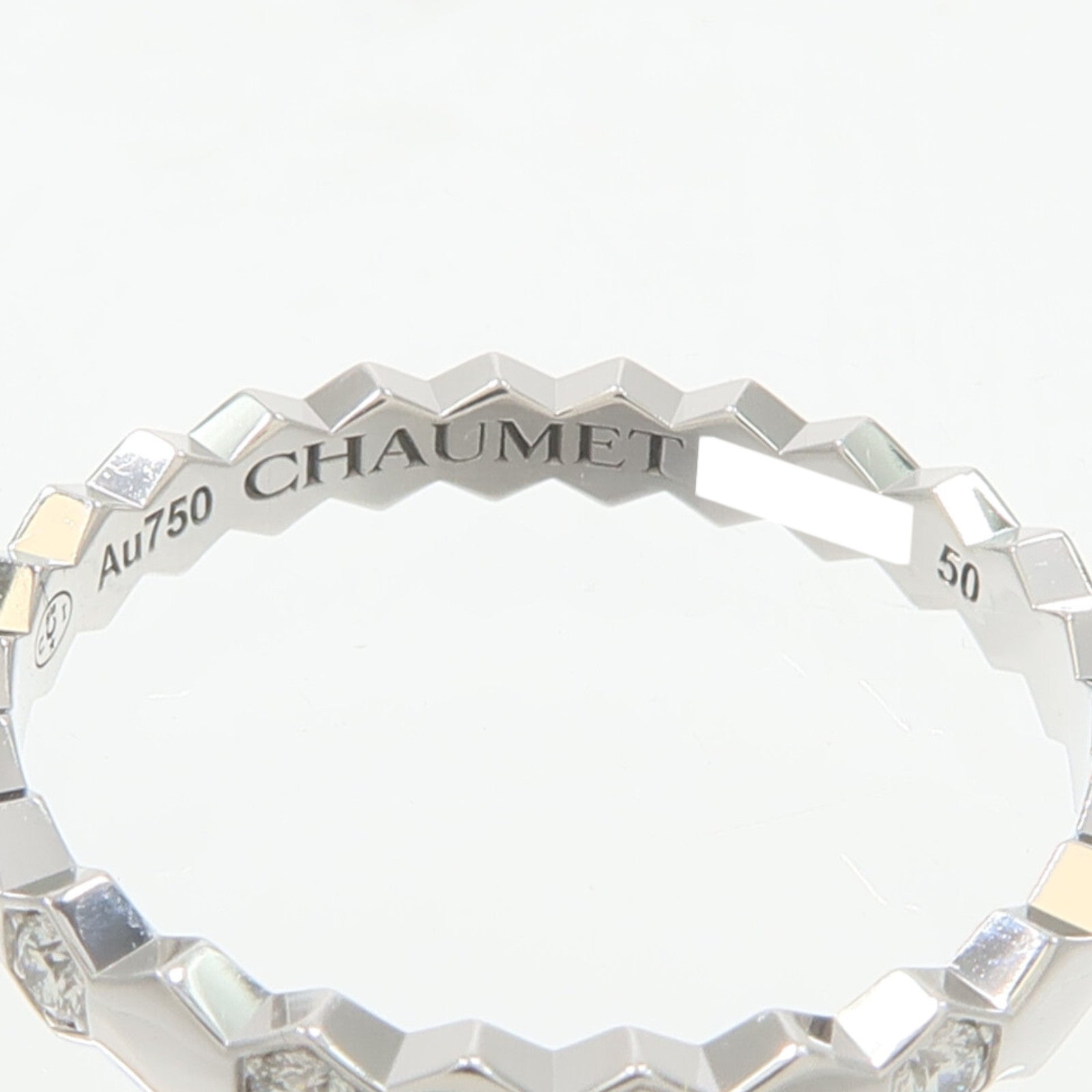 Chaumet 18K白金Bee My Love鑽石戒指