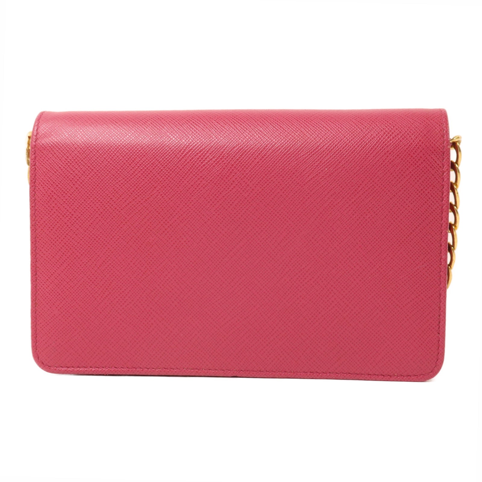 PRADA 牛皮皮革Shoulder Bag鏈帶肩背袋