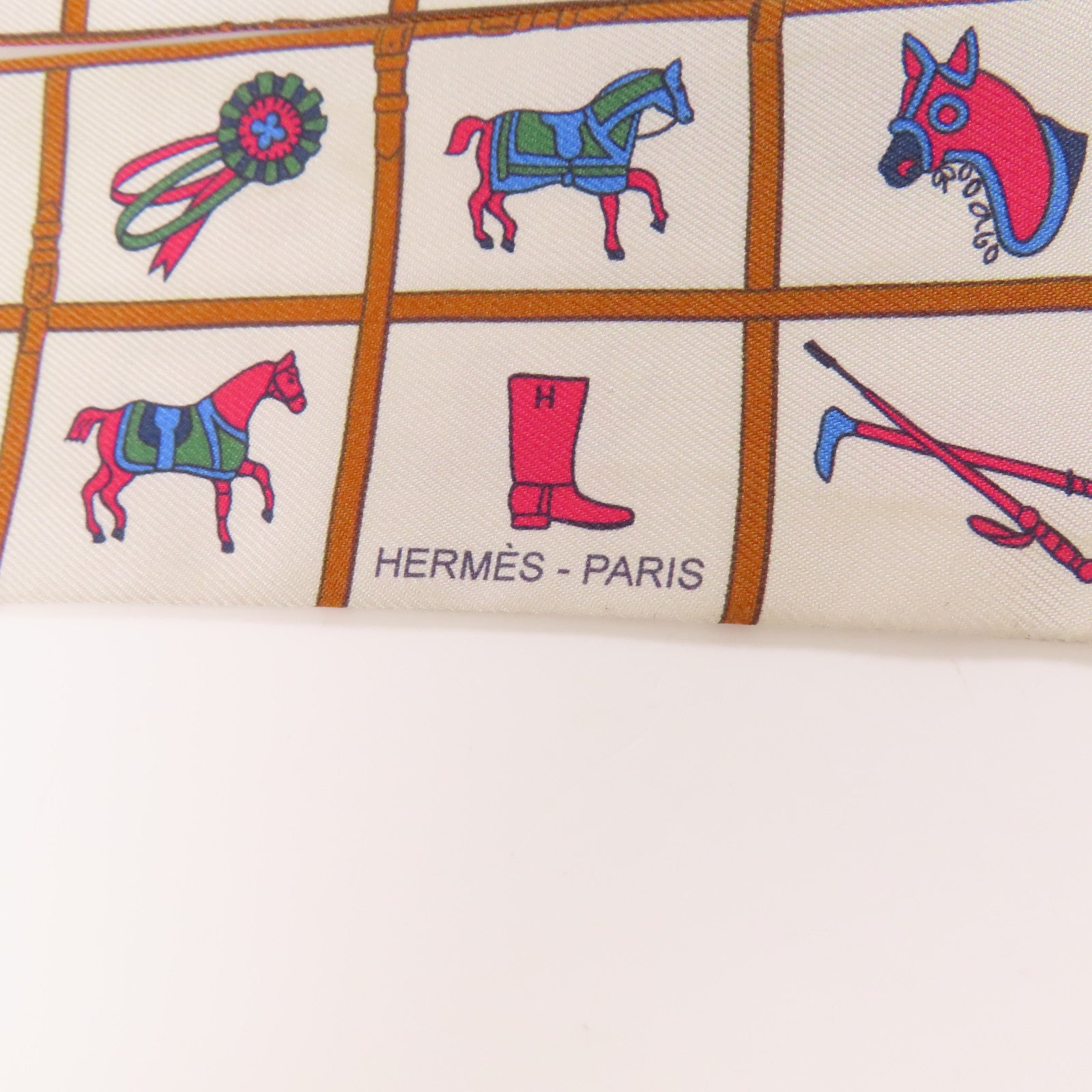 HERMES 絲質Twilly絲巾