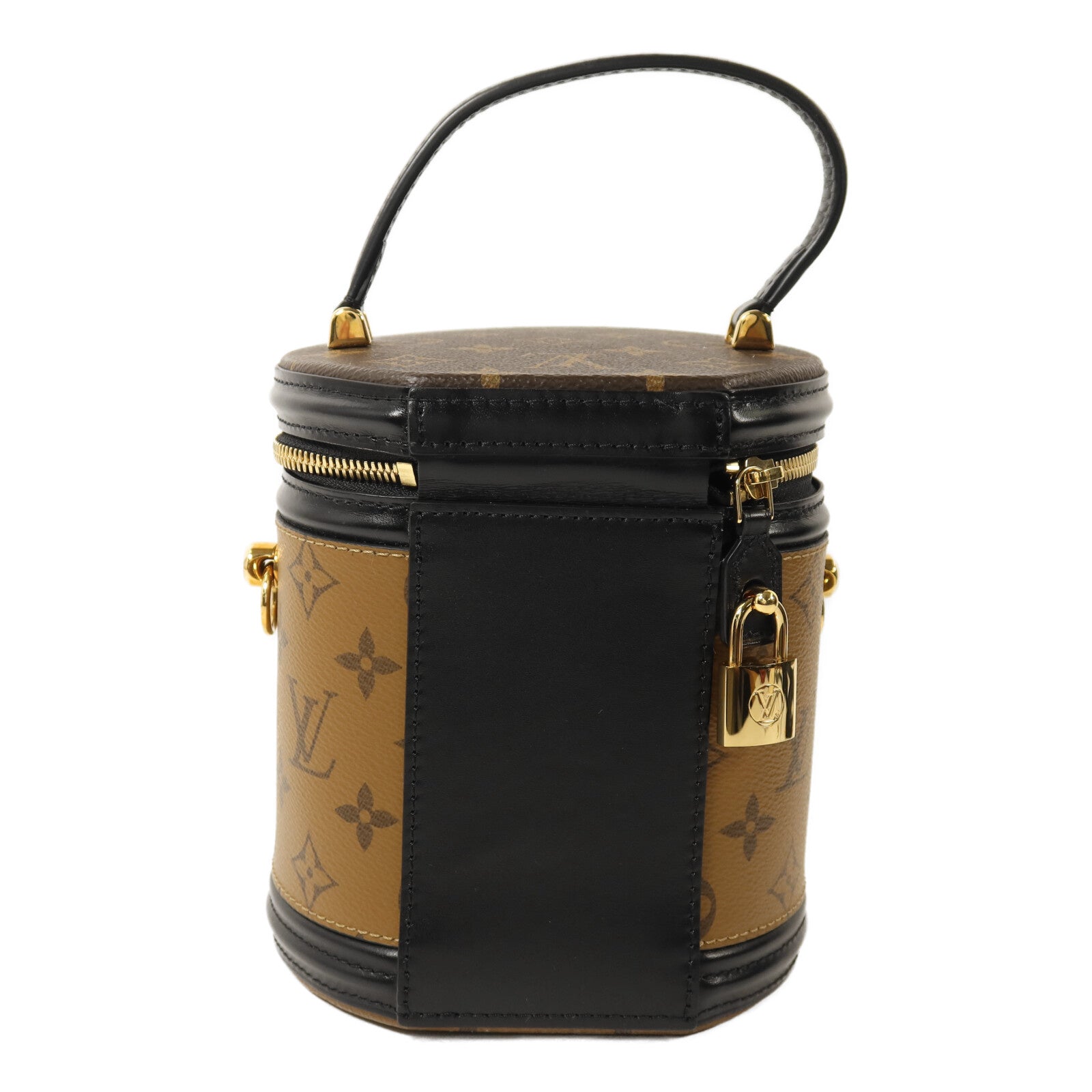 LOUIS VUITTON Monogram Reverse Cannes金扣手挽肩背兩用袋