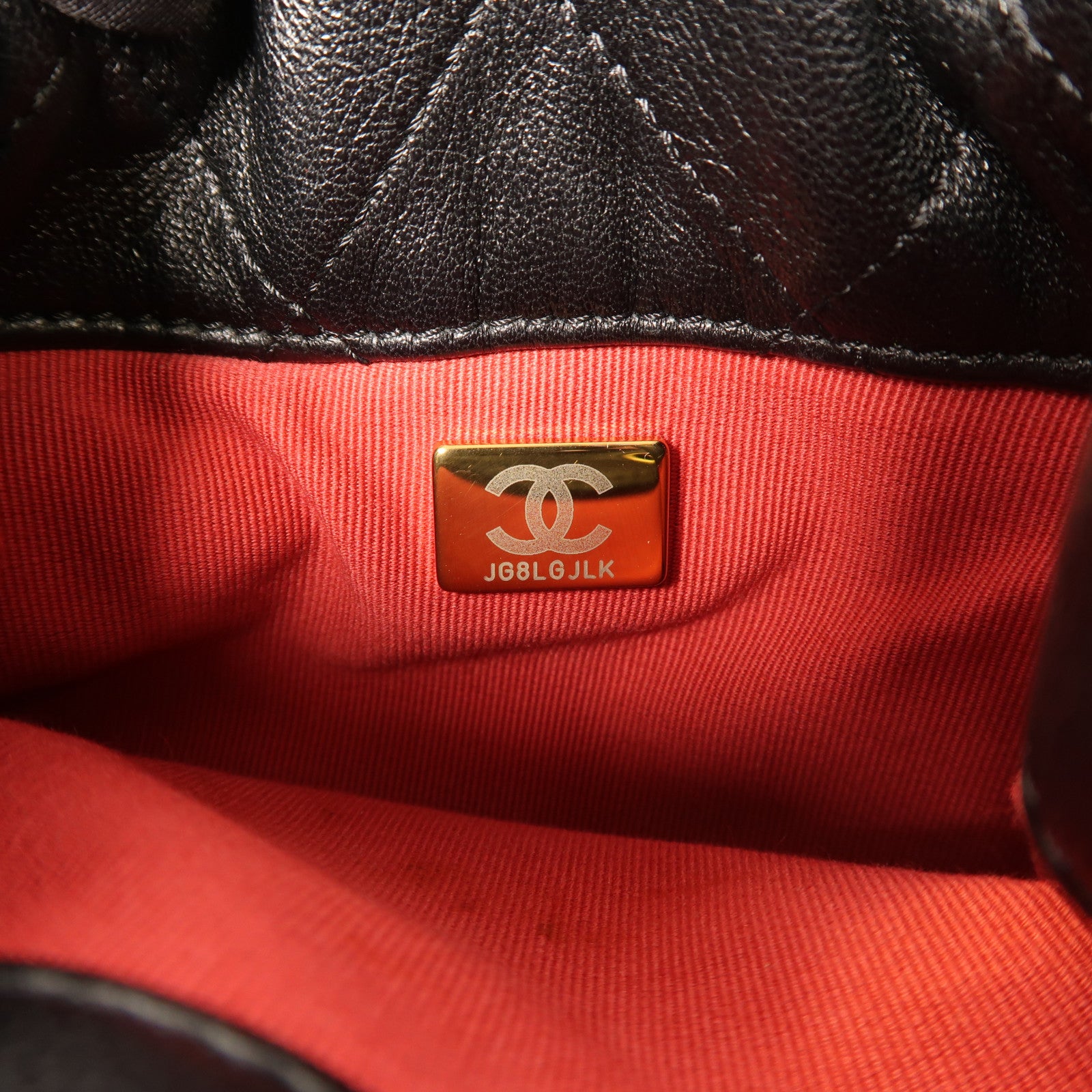 CHANEL 羊皮皮革Bucket Bag With Pearl Handle金扣手挽肩背兩用袋