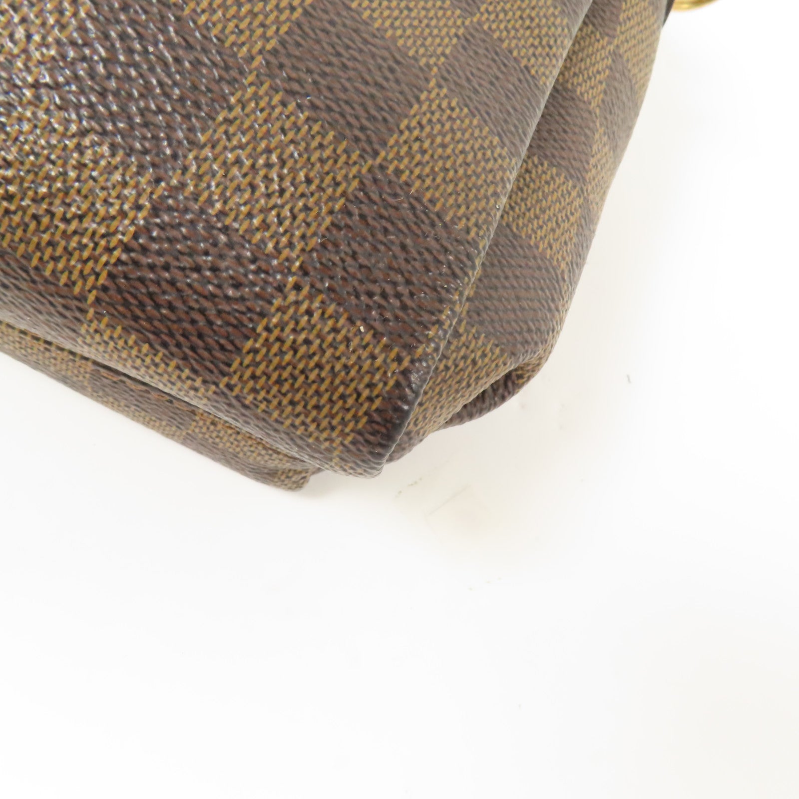 LOUIS VUITTON Damier Croisette金扣手挽肩背兩用袋