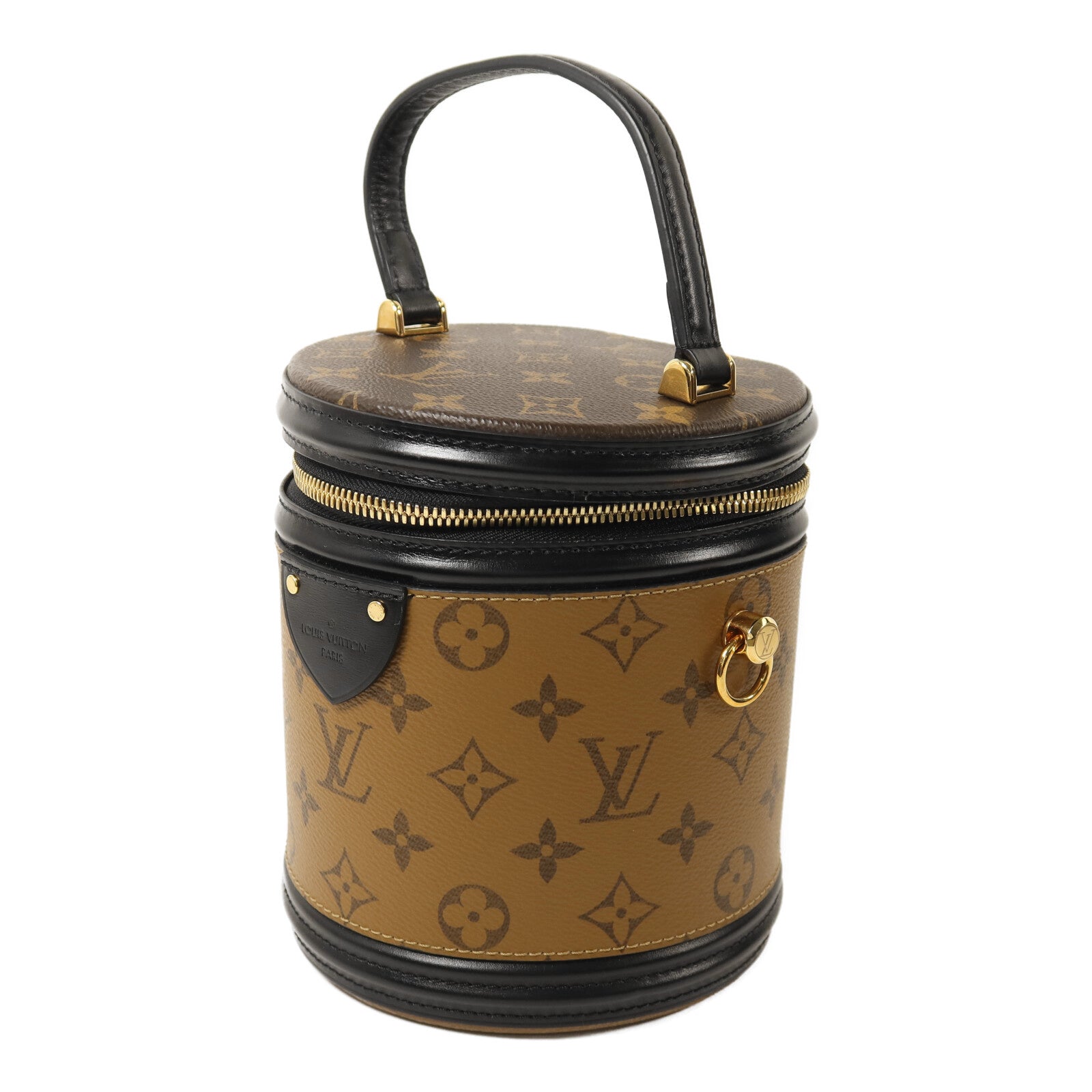 LOUIS VUITTON Monogram Reverse Cannes金扣手挽肩背兩用袋