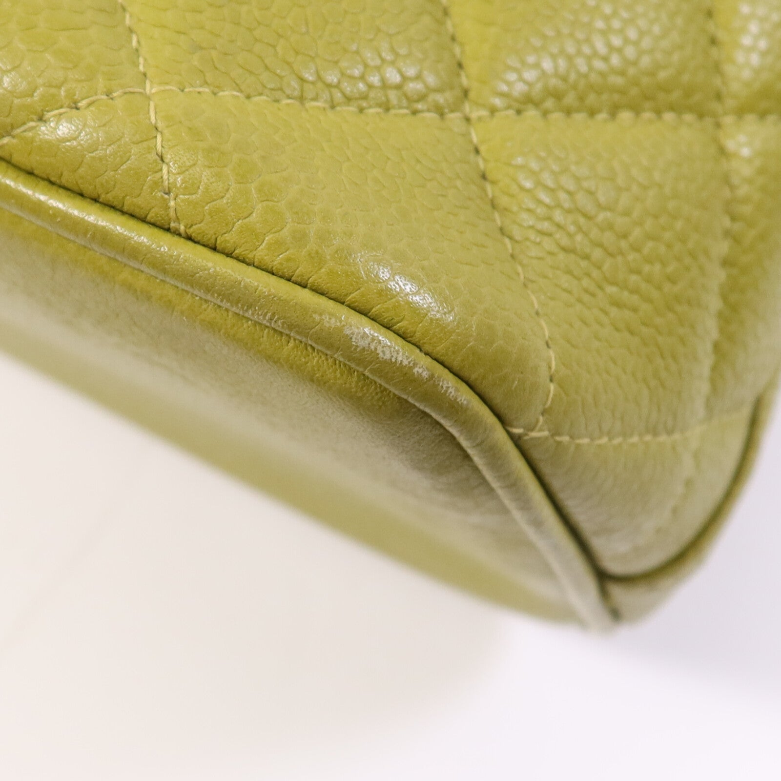 CHANEL 牛皮皮革Shoulder Bag金扣鏈帶肩背袋