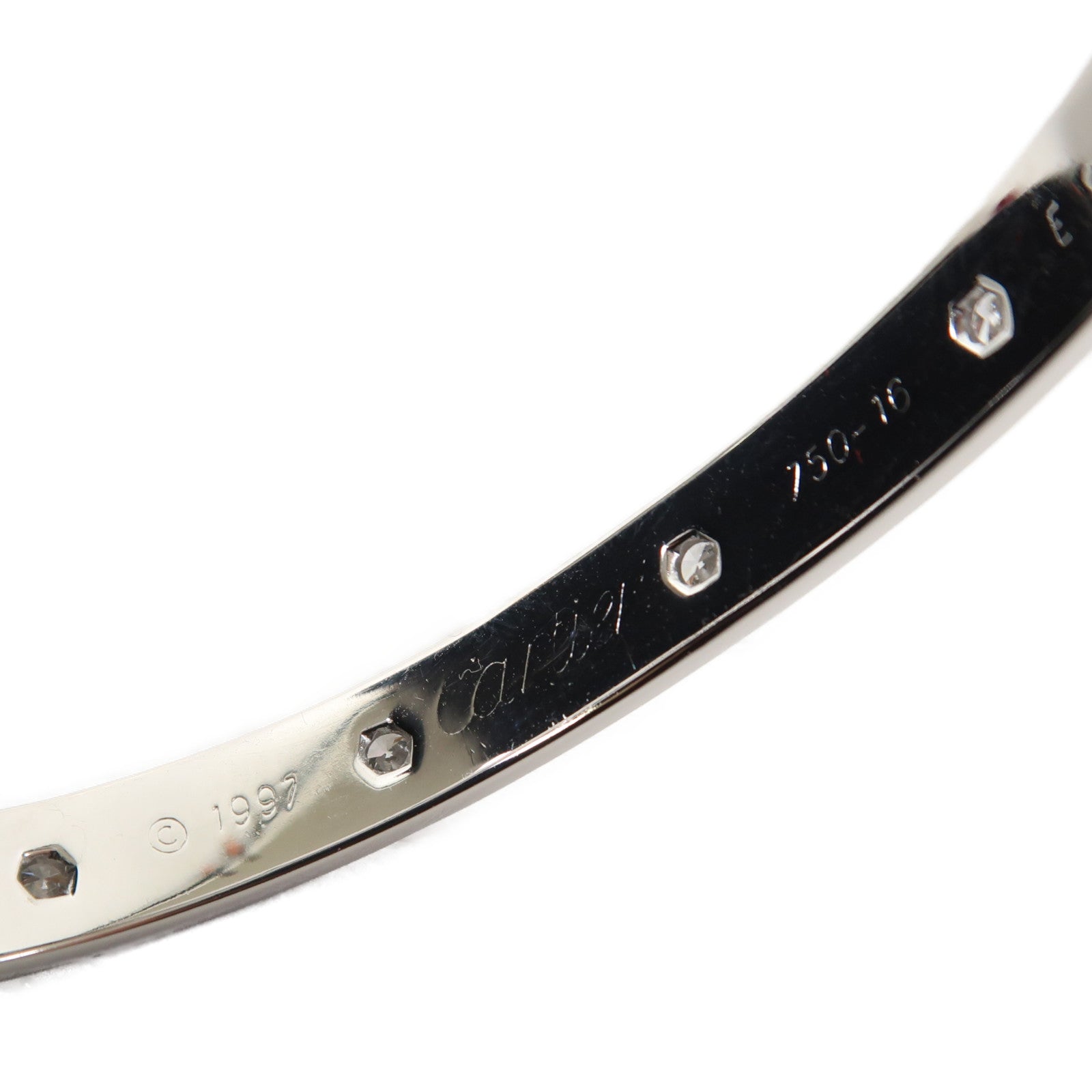 CARTIER 【激減優惠】18K白金Love Bracelet 10 Diamonds手鐲Cartier#16