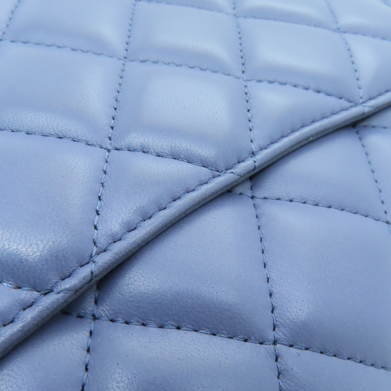 CHANEL Rhombus Sheepskin Leather Chain Shoulder Bag Silver Buckle Handle Chain Belt Shoulder Back Dual-purpose Bag Purple