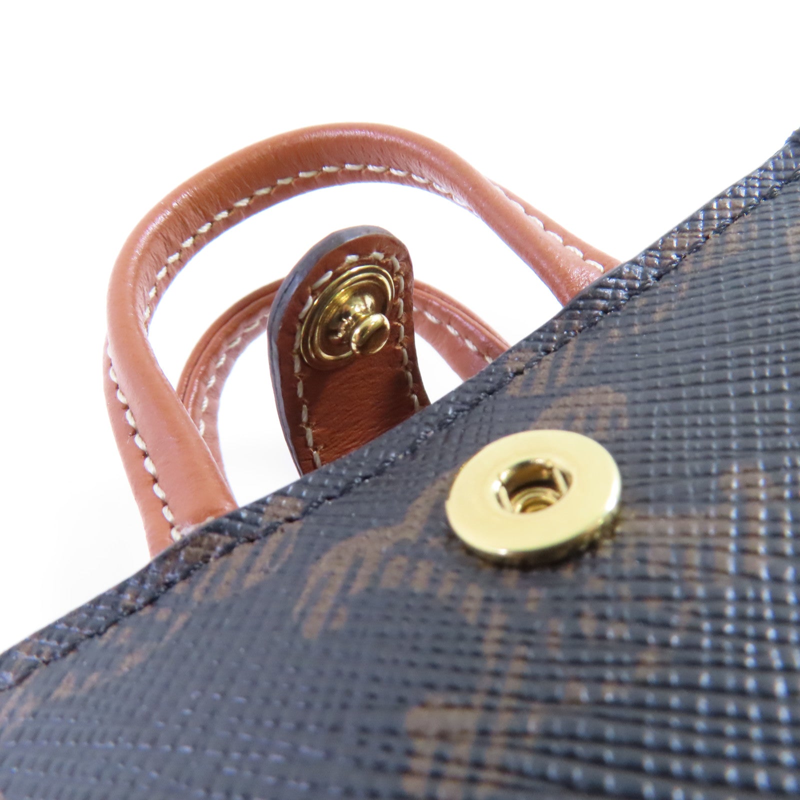 CELINE Triomphe帆布Micro Vertical Charm金扣掛飾
