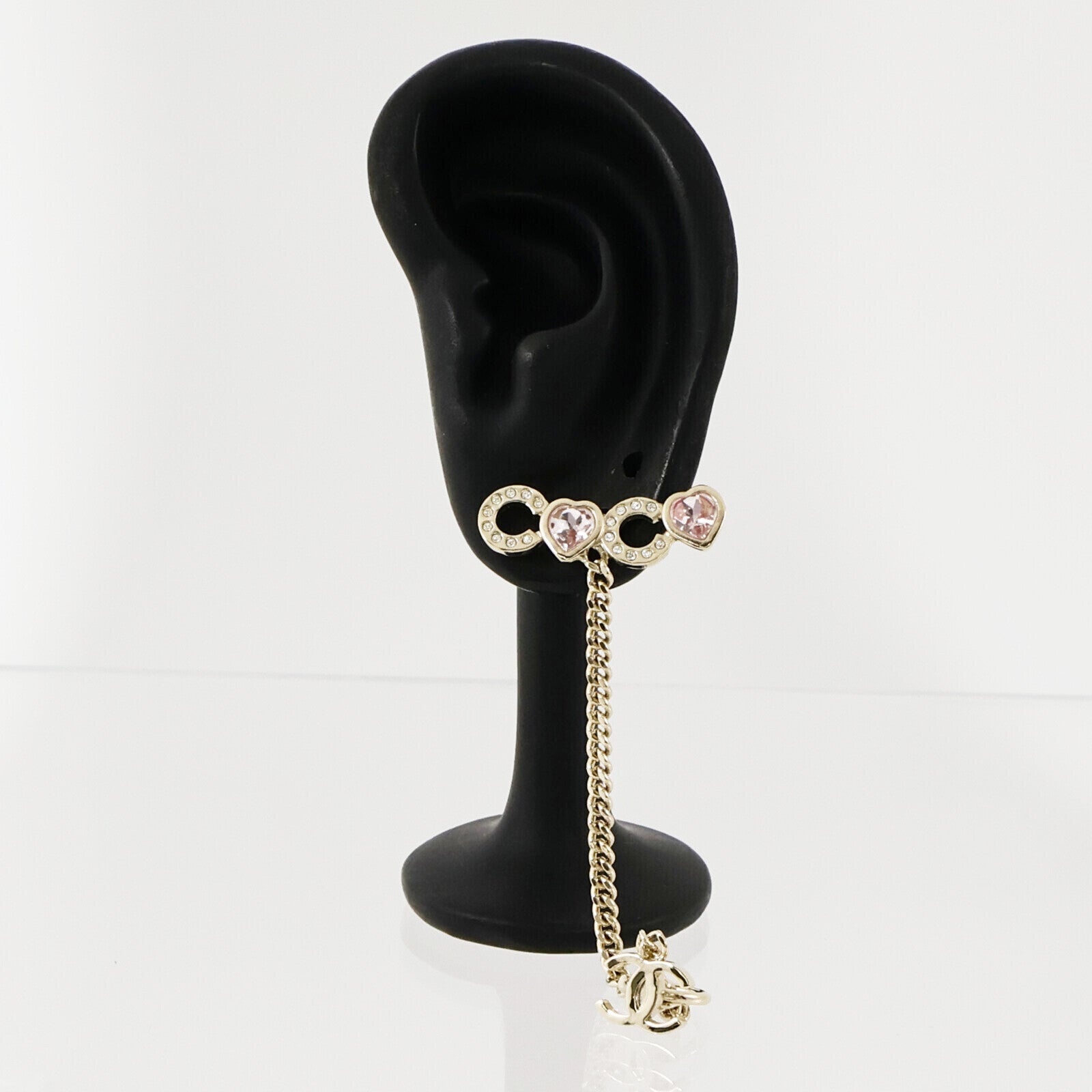 CHANEL 金屬/PVC I Love Coco Earrings耳環