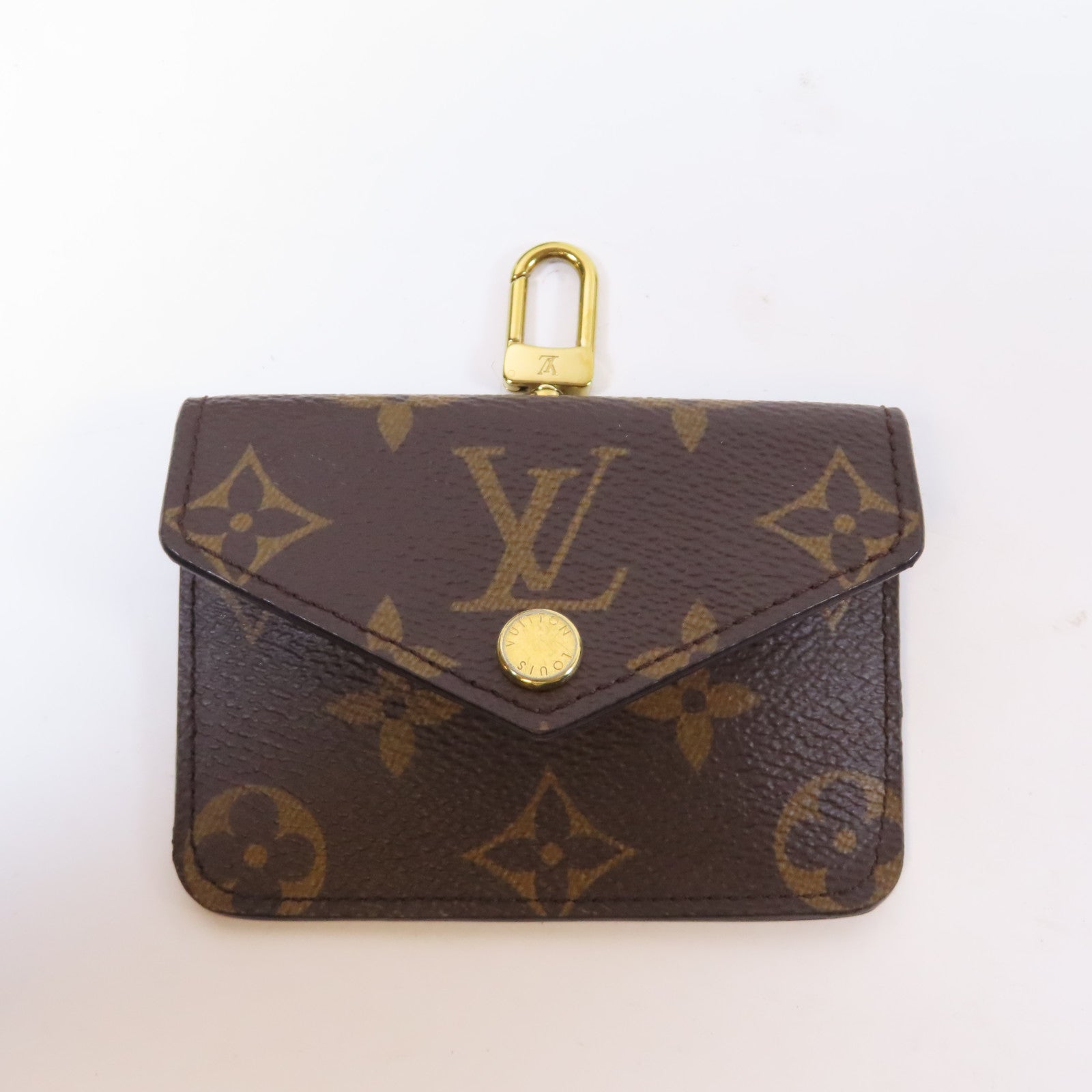 LOUIS VUITTON Monogram Mini Pochette Accessoires金扣肩背袋啡色