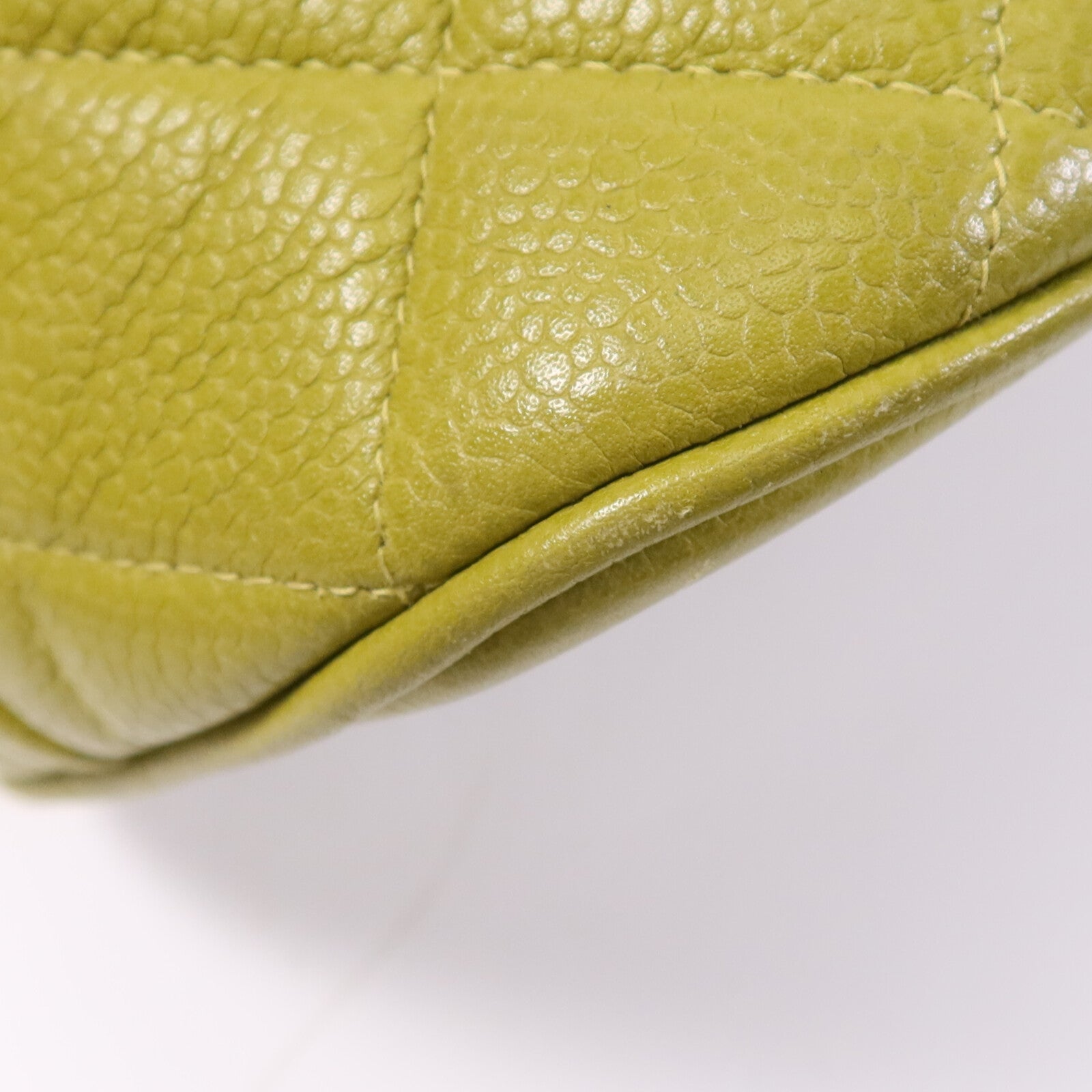 CHANEL 牛皮皮革Shoulder Bag金扣鏈帶肩背袋