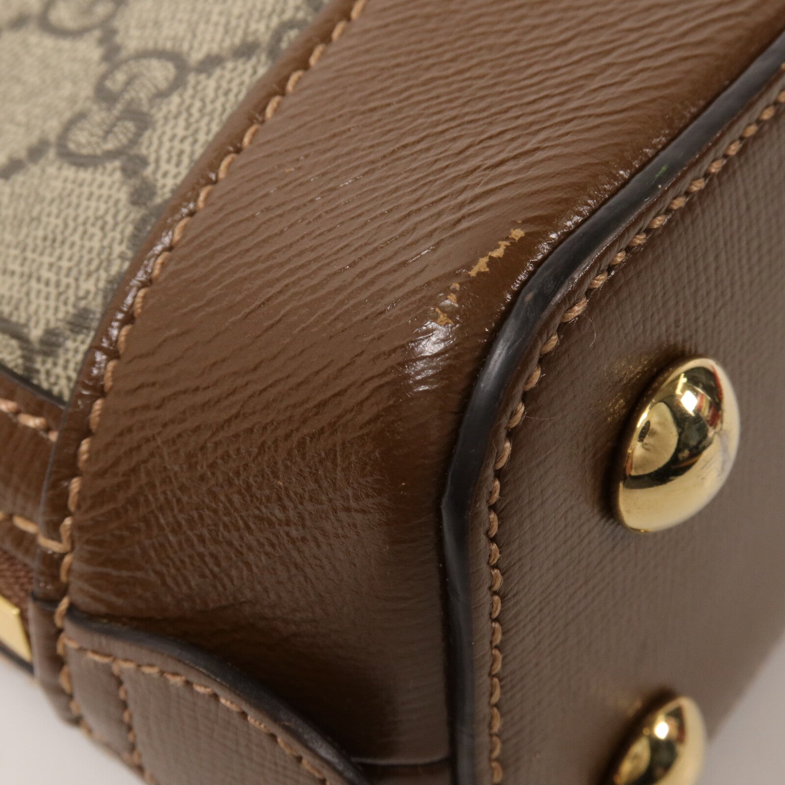 GUCCI 塗層帆布1955 Horsebit Top Handle手挽肩背兩用袋