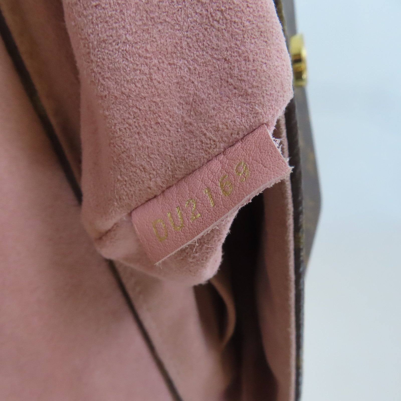 LOUIS VUITTON Monogram Locky BB金扣手挽肩背兩用袋啡色/粉紅色