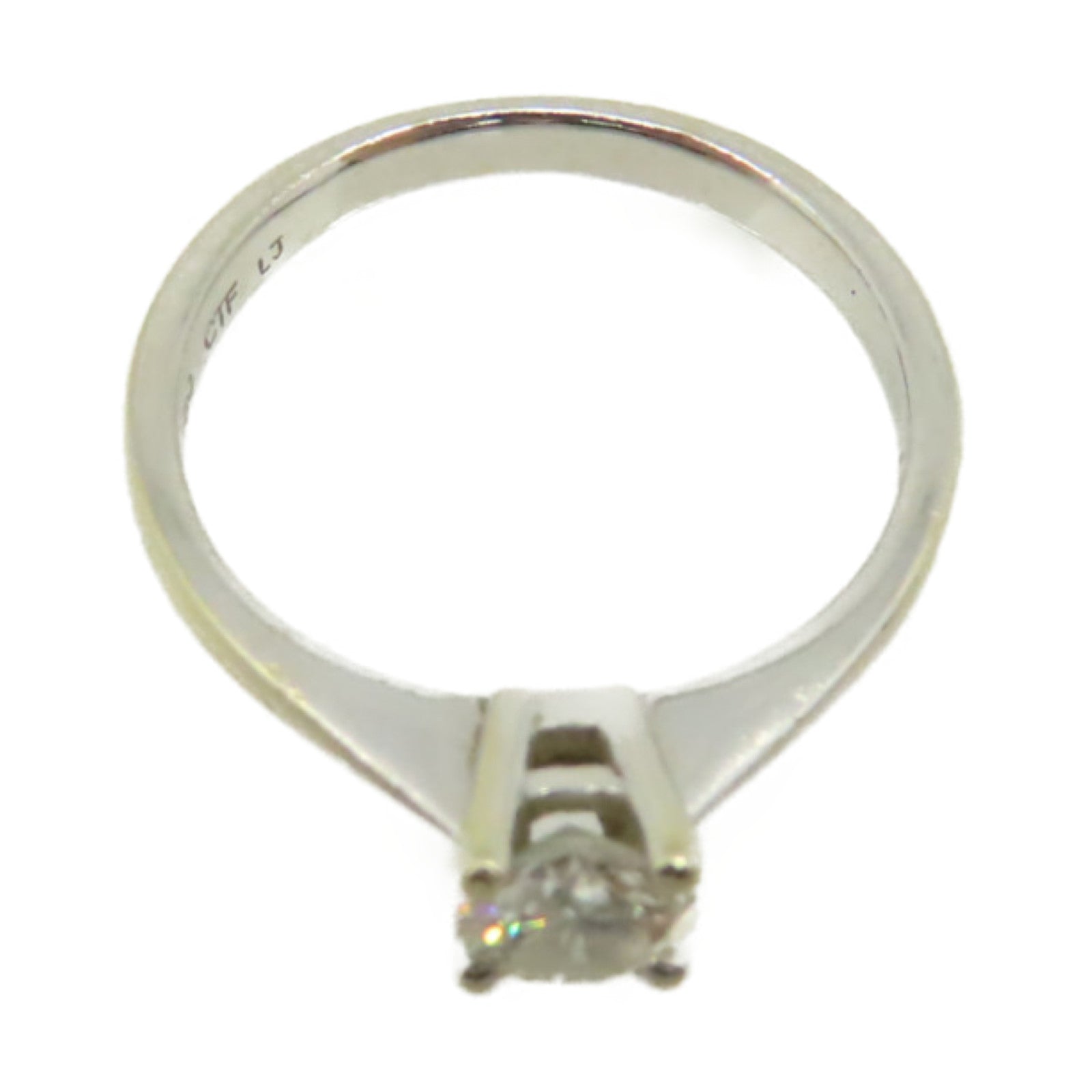 JEWELRY **【激減優惠】18K白金/0.40ct鑽石Diamond Ring戒指US#5