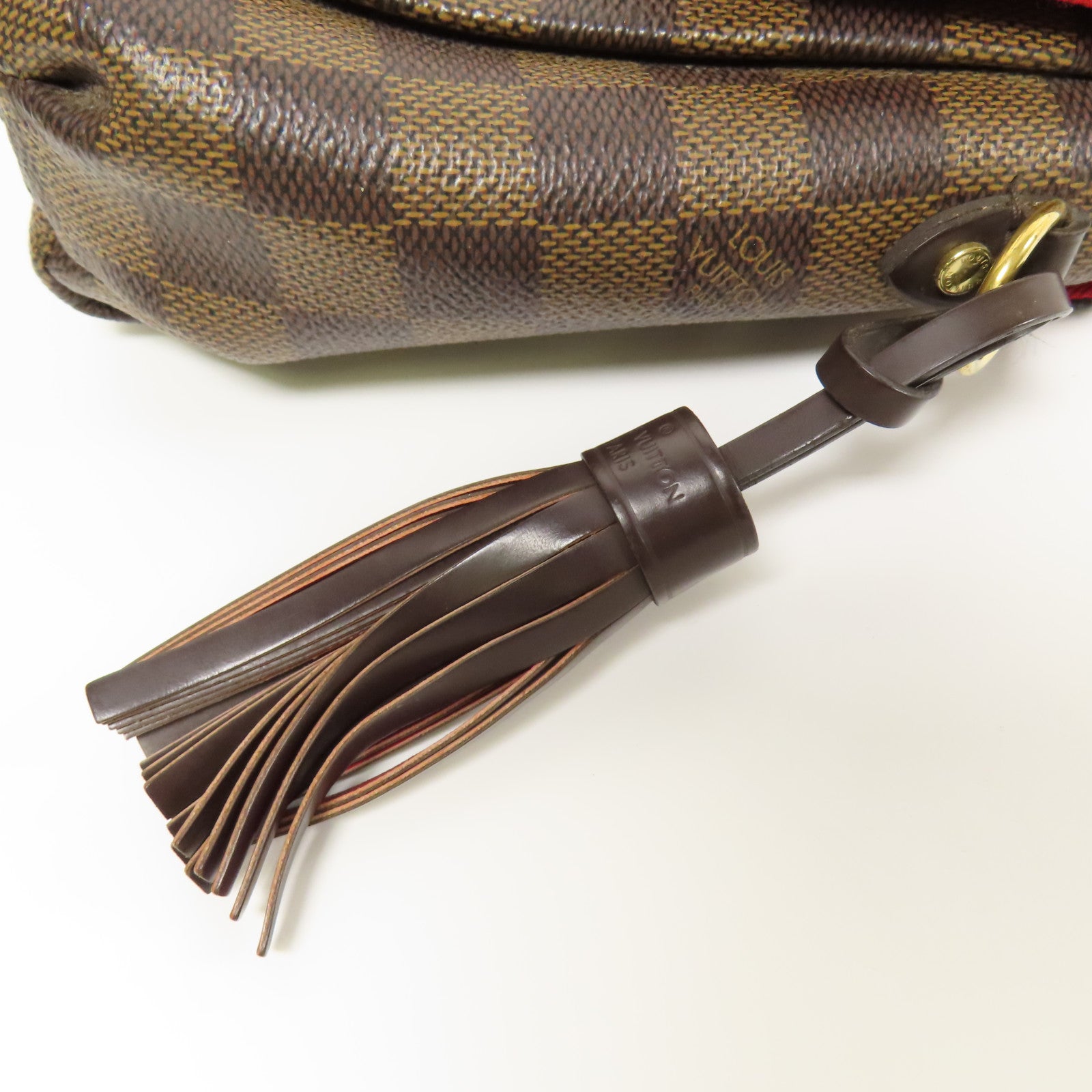 LOUIS VUITTON Damier Croisette金扣手挽肩背兩用袋