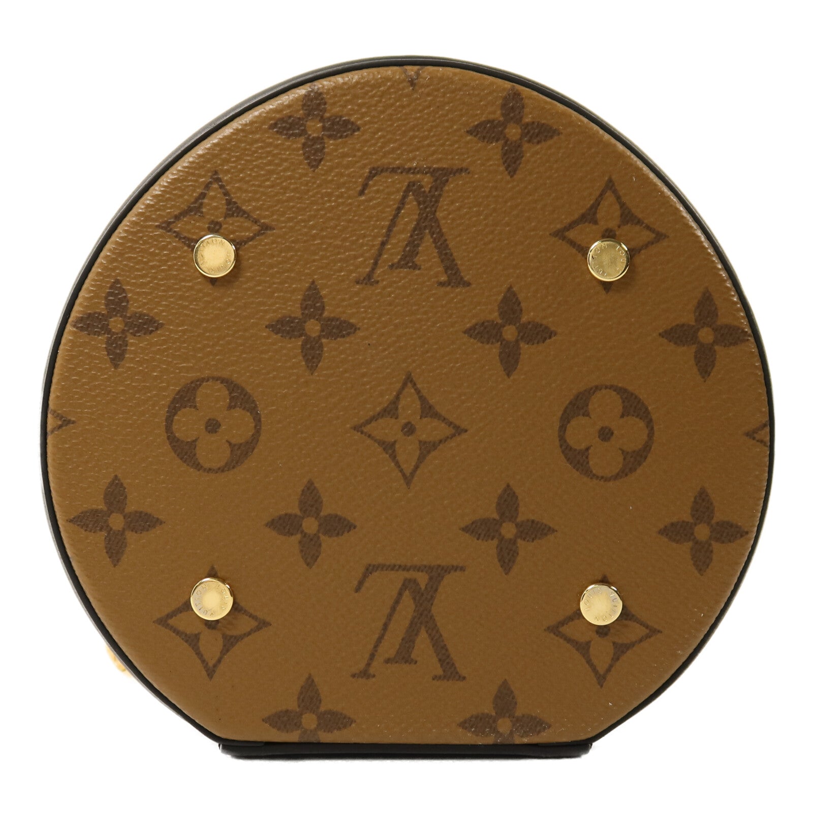 LOUIS VUITTON Monogram Reverse Cannes金扣手挽肩背兩用袋