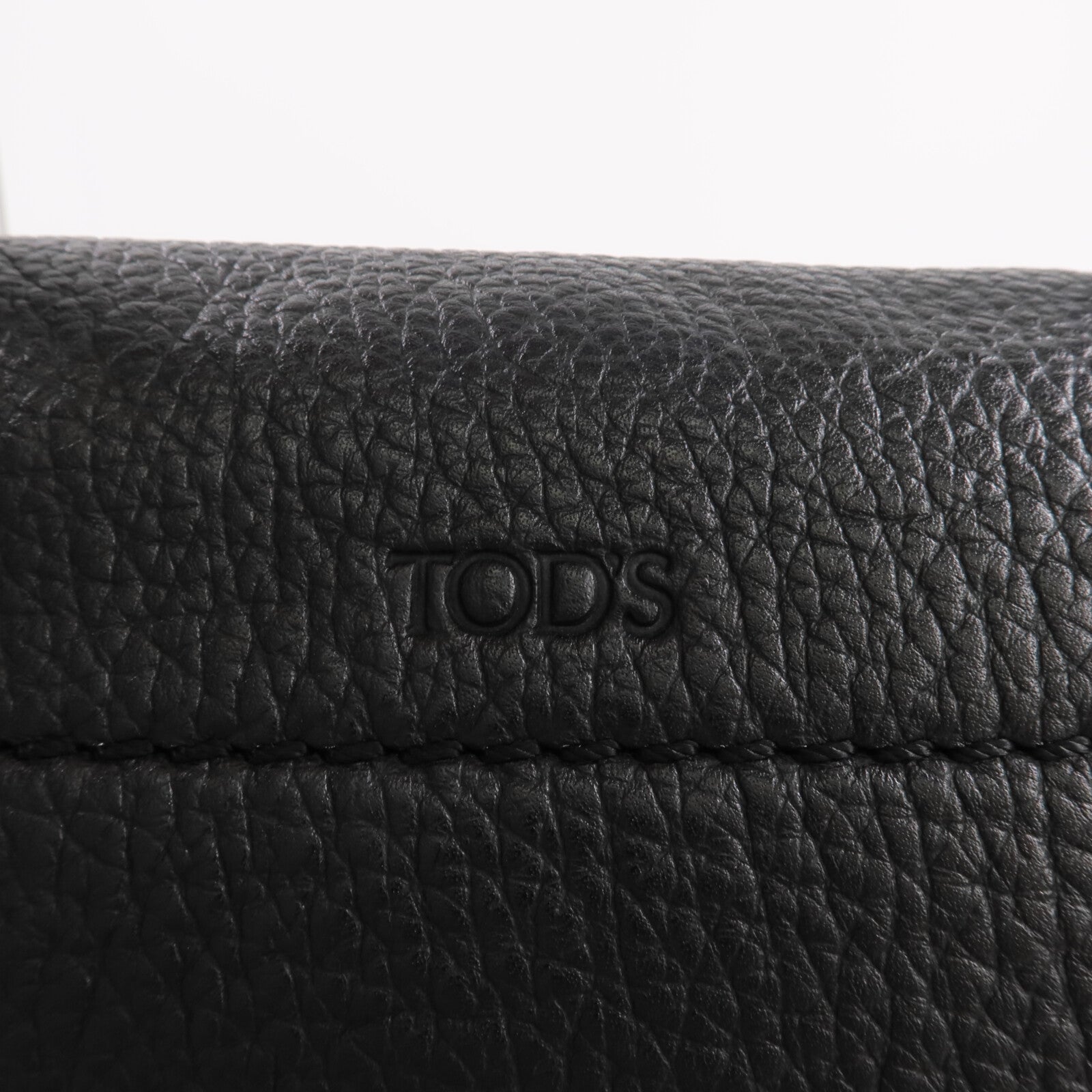 TOD'S 牛皮皮革Wave Bag銀扣手挽肩背兩用袋