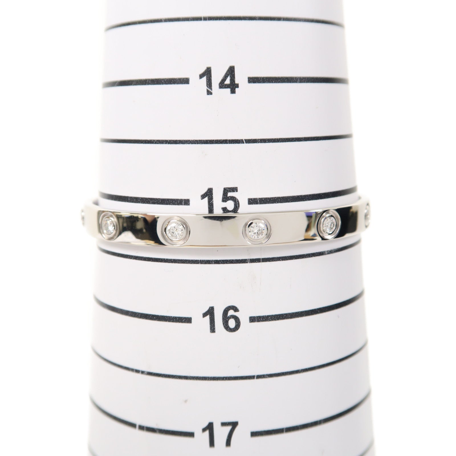 CARTIER 【激減優惠】18K白金Love Bracelet 10 Diamonds手鐲Cartier#16