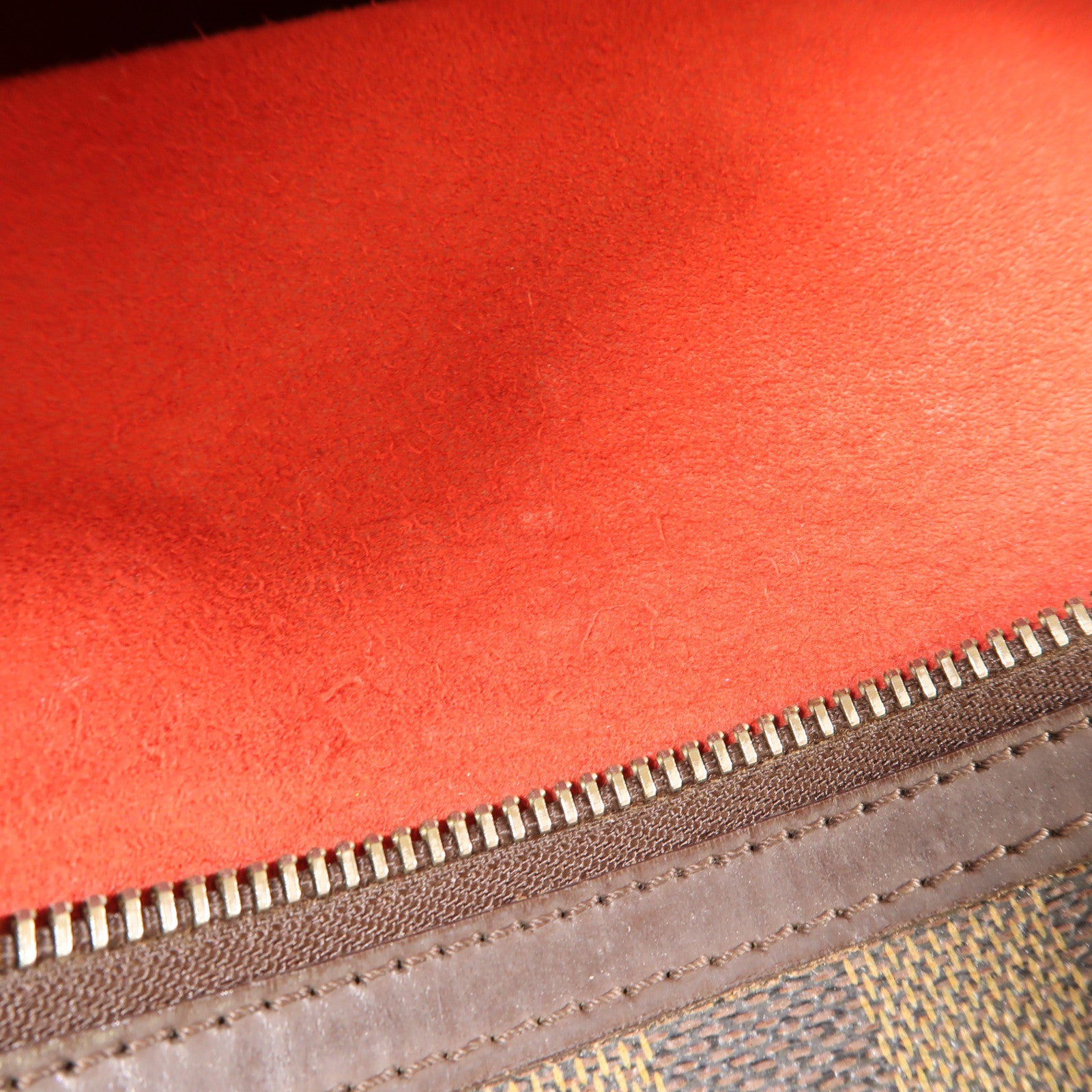 LOUIS VUITTON 【激減優惠】Damier Saleya GM金扣肩背袋棕色