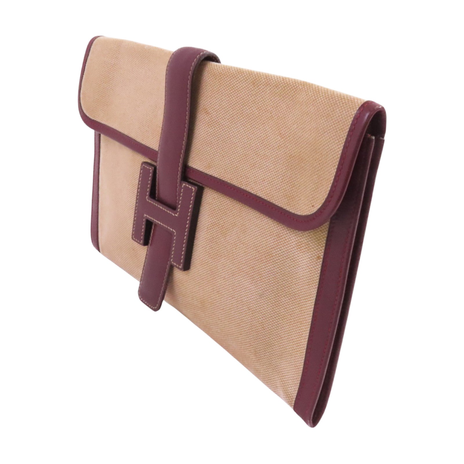 HERMES 帆布Jije GM手拿包