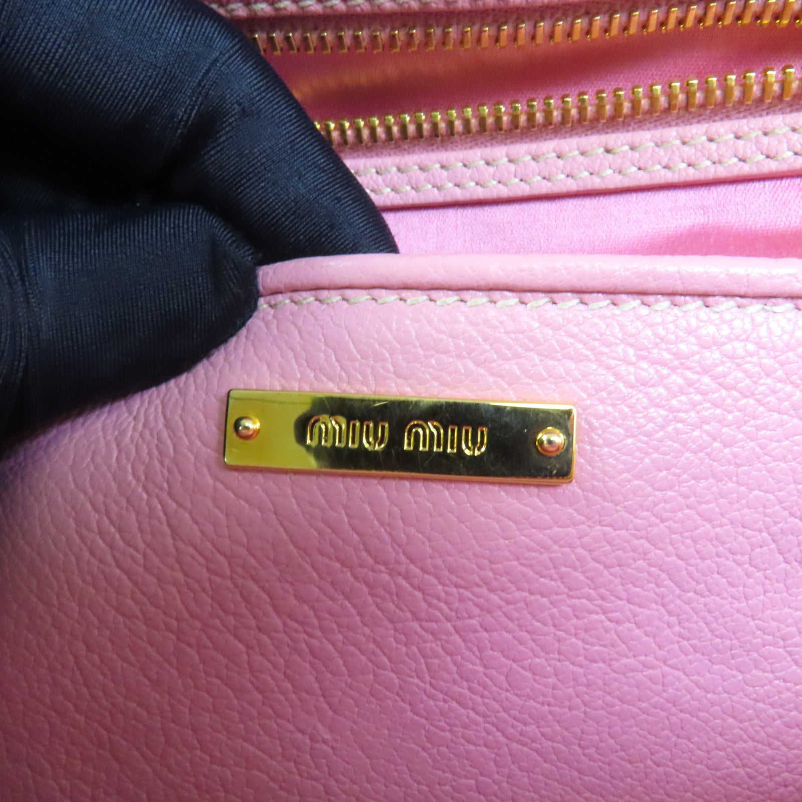 Miu Miu 牛皮皮革2 Way Shoulder手挽肩背兩用袋