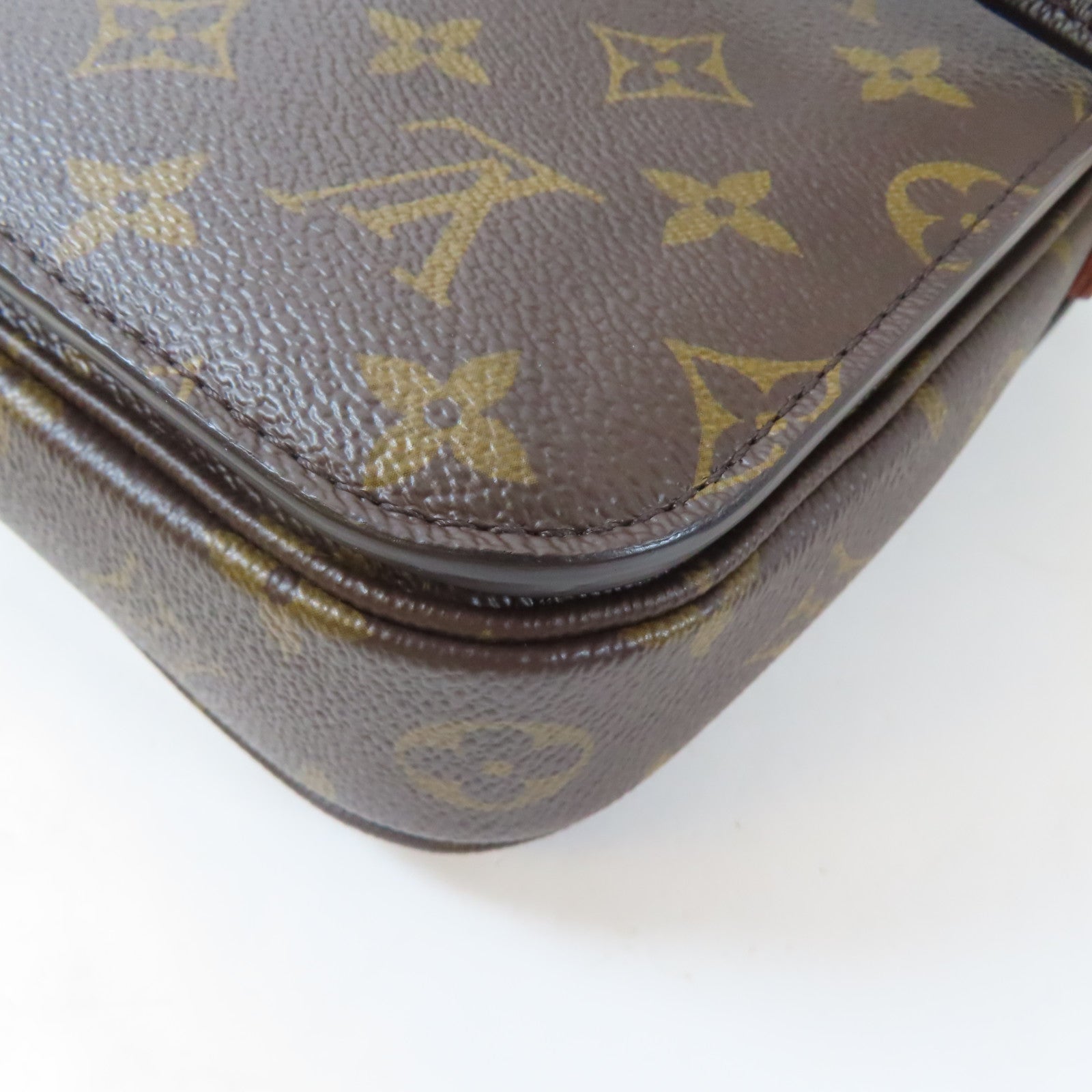 LOUIS VUITTON Monogram Pochette Metis金扣手挽肩背兩用袋啡色