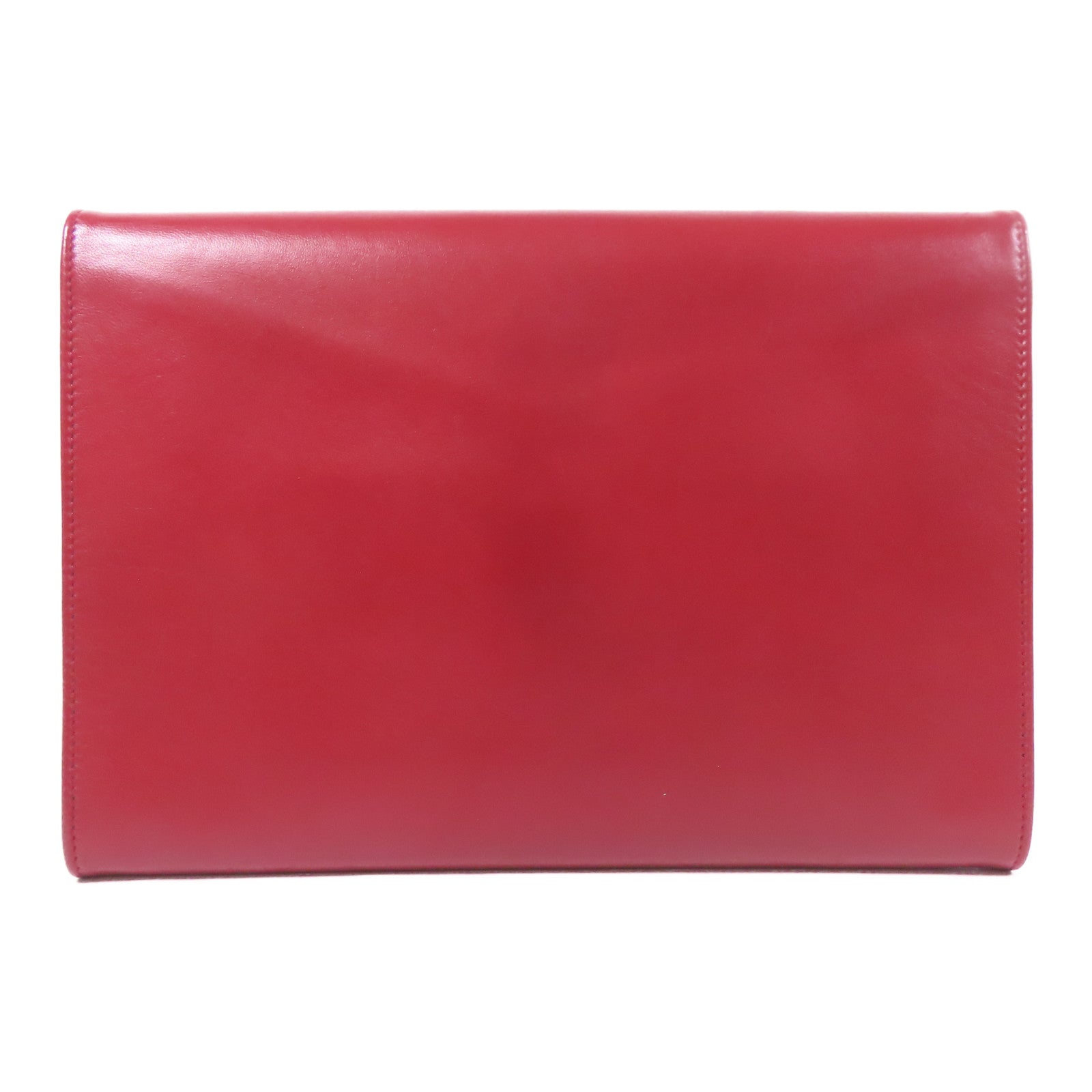 CHANEL 皮革Clutch Bag金扣手拿包