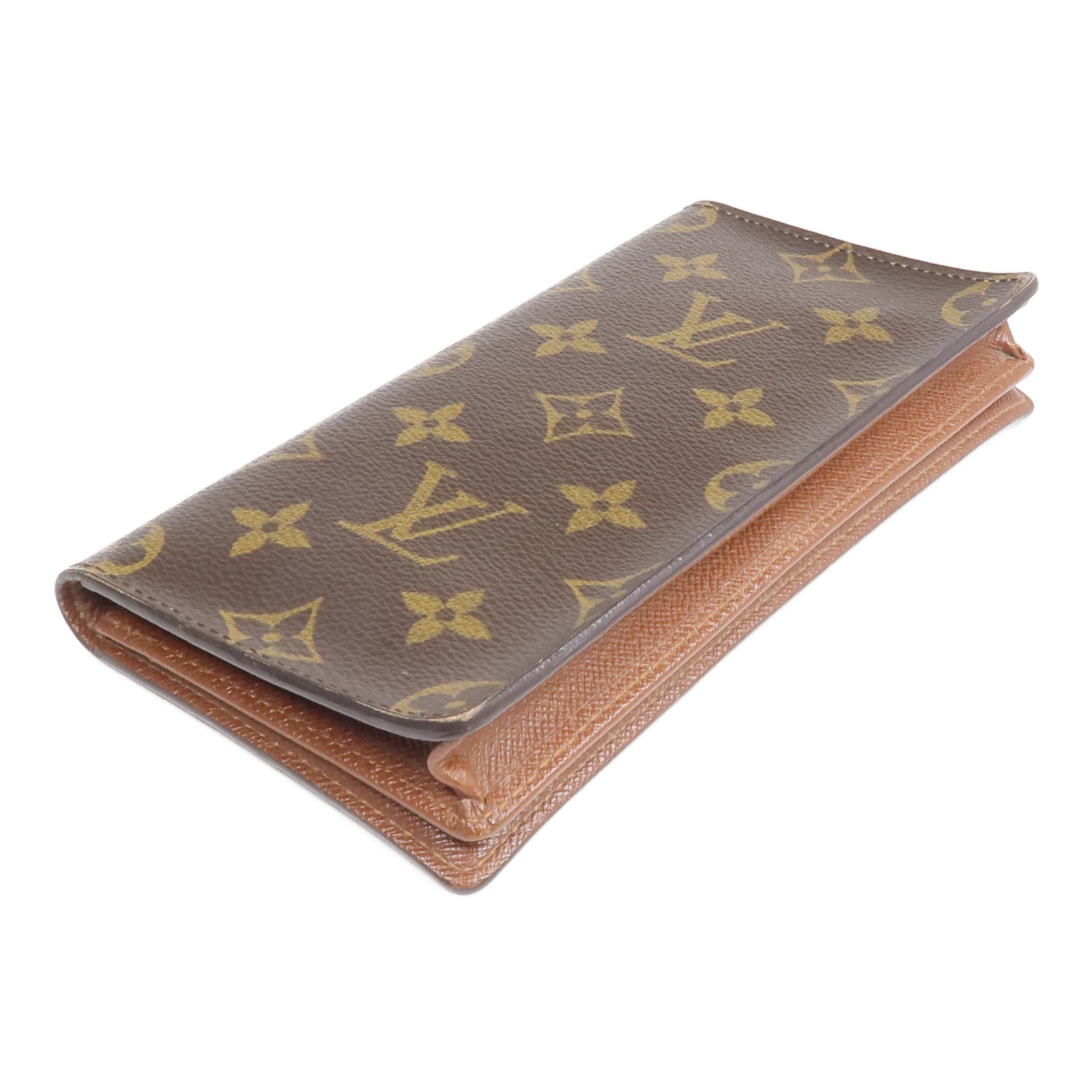 LOUIS VUITTON Monogram Brazza Wallet金扣長錢包