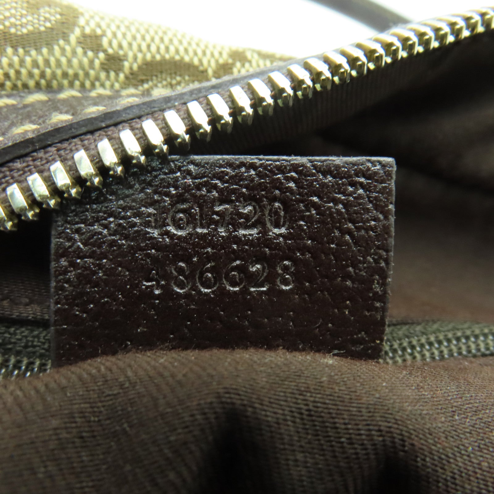 GUCCI 【激減優惠】帆布Shoulder Bag金扣肩背袋啡色