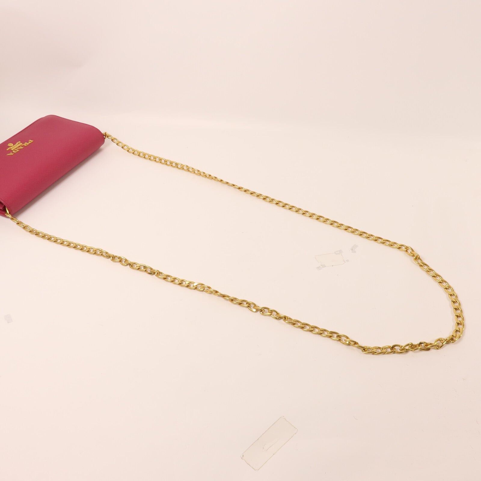 PRADA 牛皮皮革Shoulder Bag鏈帶肩背袋